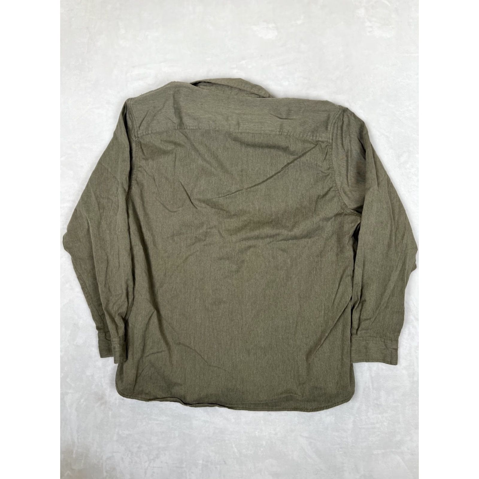 Wrangler Wrangler Shirt Western Button-Up Mens 2XLT Solid Green Sleeve Work Wear Casual Button-Up Weather-Ready Size US XXL / EU 58 / 5 - 5 Thumbnail