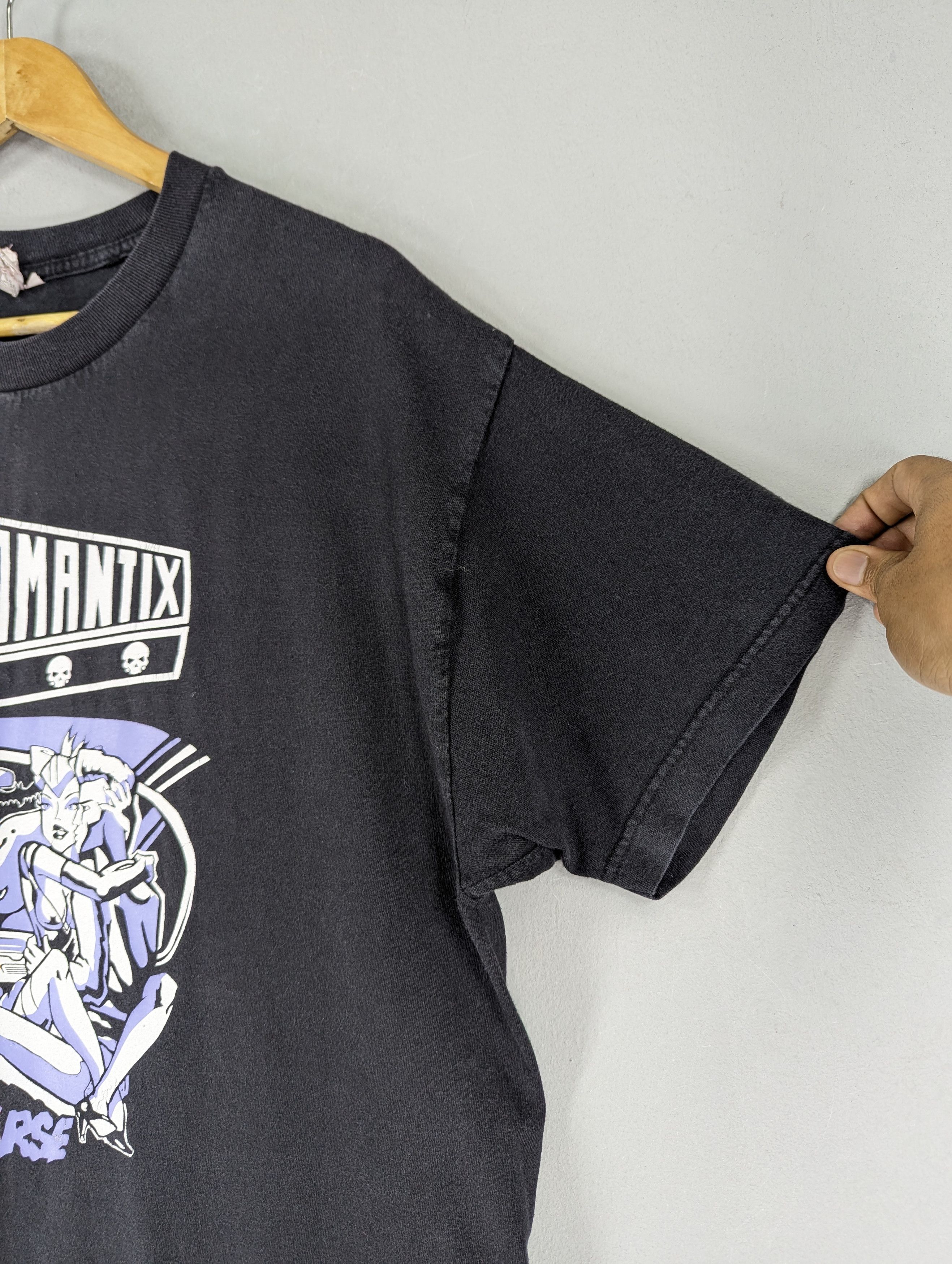 Band Tees Vintage Nek Romantix 'Horny In A Hearse' Punk Band Tees Size US XL / EU 56 / 4 - 4 Thumbnail