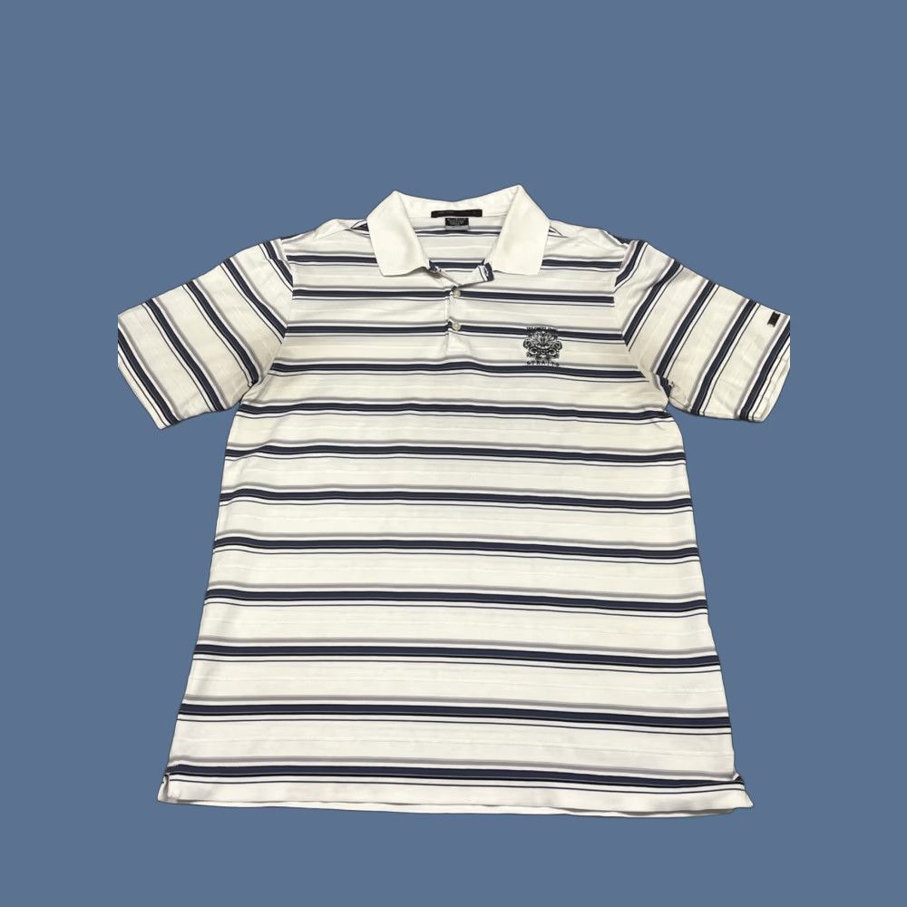 Nike Nike Golf Polo Shirt Mens White 100% Cotton Whistling Straits Logo Nike Tiger Woods Collection M size Size US M / EU 48-50 / 2 - 1 Thumbnail