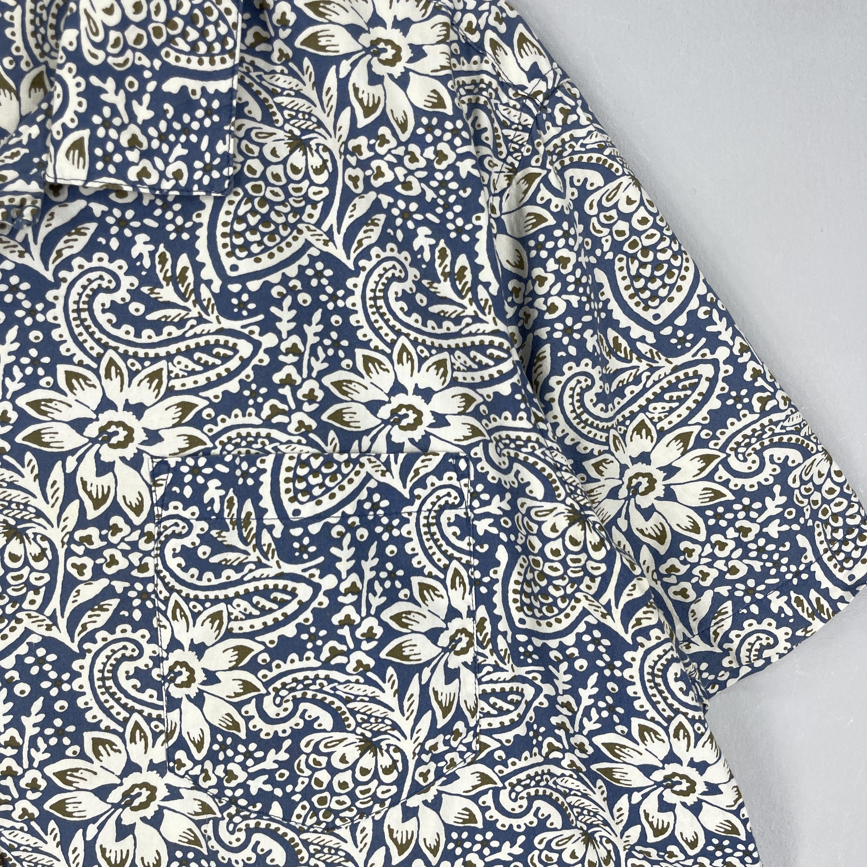 Vintage Vintage Y2K MERONA Hawaiian Paisley Flower Motive Shirt Size US XL / EU 56 / 4 - 3 Thumbnail