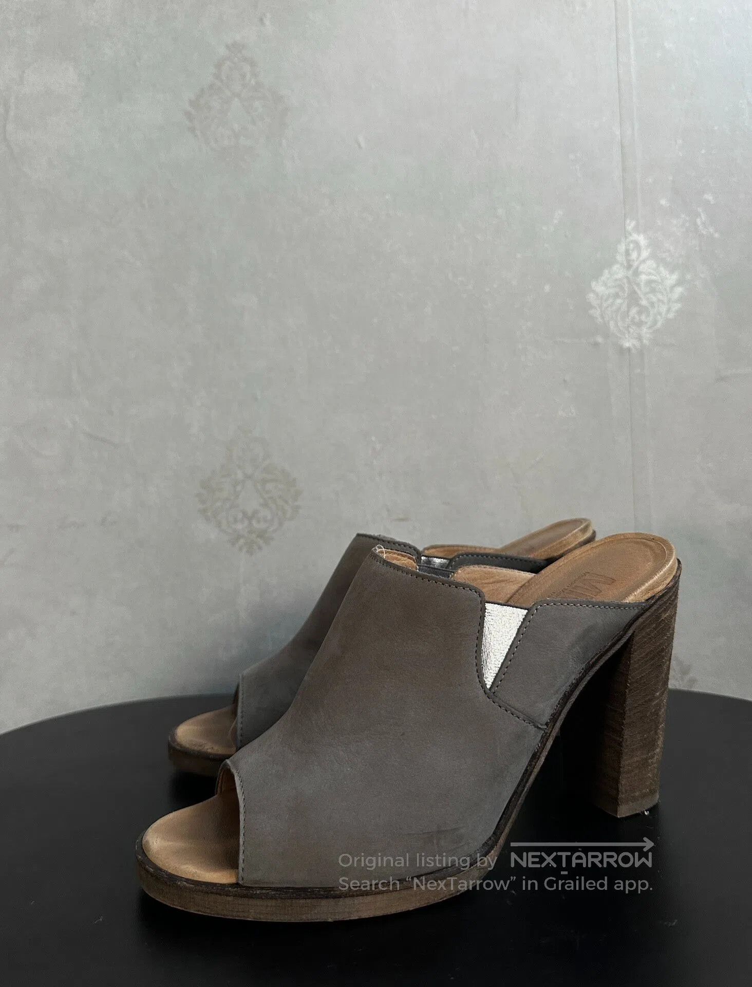 Maison Margiela Maison Margiela mm6 toe-revealing suede high heels| Size US 7.5 / IT 37.5 - 1 Thumbnail