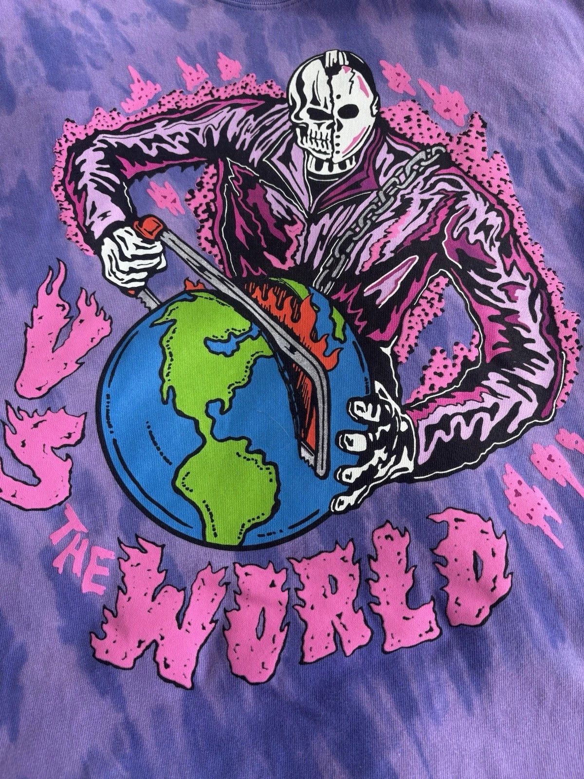 Warren Lotas WARREN LOTAS Vs The World Purple T-Shirt XXL Size US XXL / EU 58 / 5 - 2 Thumbnail