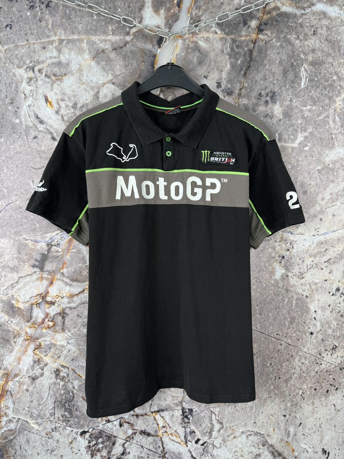 Formula 1 MotoGP Monster Energy British GP Polo Shirt Black XL Size US XL / EU 56 / 4 - 1 Thumbnail