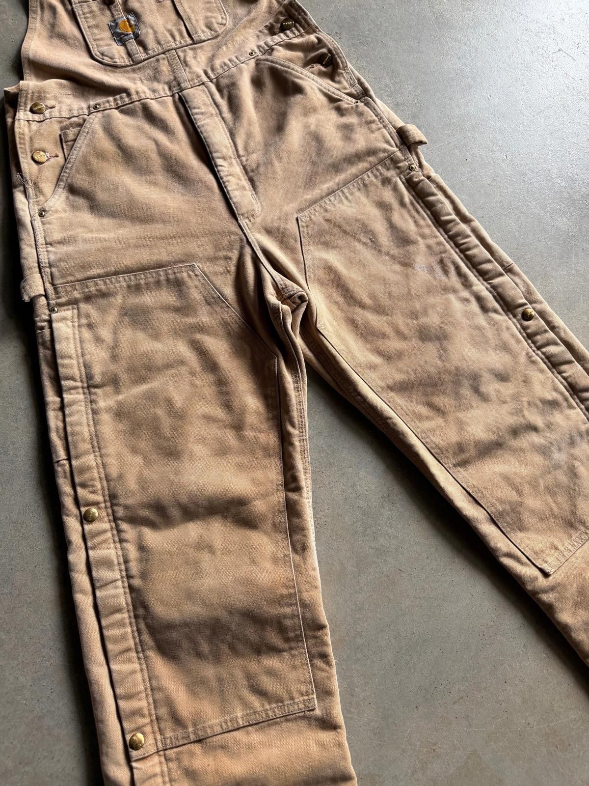 Carhartt VTG Carhartt Double Knee Khaki Overalls Sz 34x32 Size US 34 / EU 50 - 4 Thumbnail