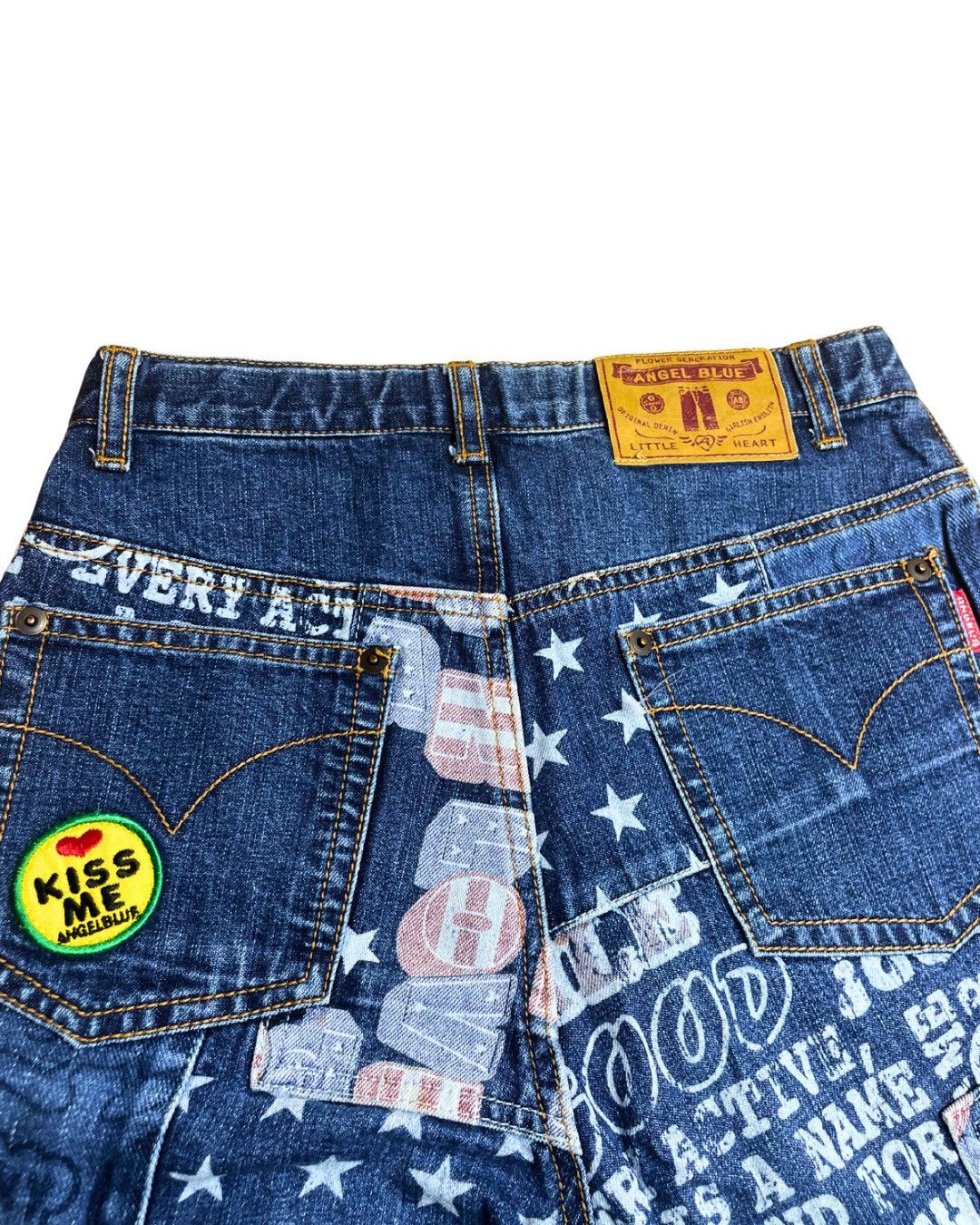 Angel Blue Angel Blue Japan All-Over Print Graphic Shorts JDM Y2K Style Size 28" / US 6 / IT 42 - 4 Thumbnail
