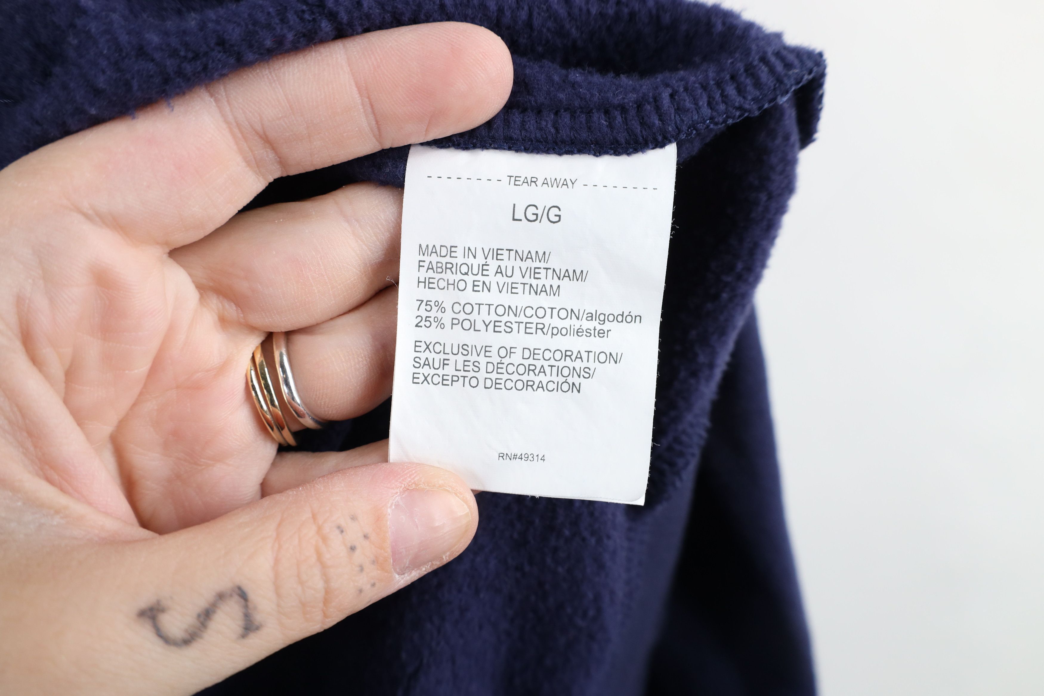 Under Armour × Vintage Under Armour Notre Dame University Full Zip Hoodie Blue Size US L / EU 52-54 / 3 - 9 Thumbnail