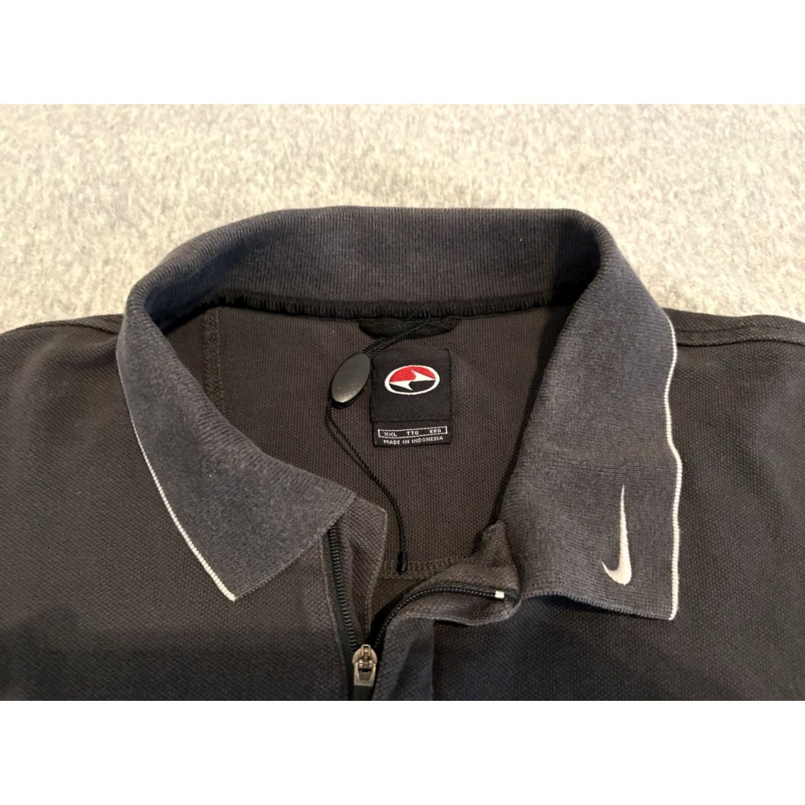 Nike VINTAGE Nike Golf Long Sleeve Polo Tiger Woods Yin Yang Slam Logo Mens XXL 2XL Shirt Size US XXL / EU 58 / 5 - 2 Thumbnail