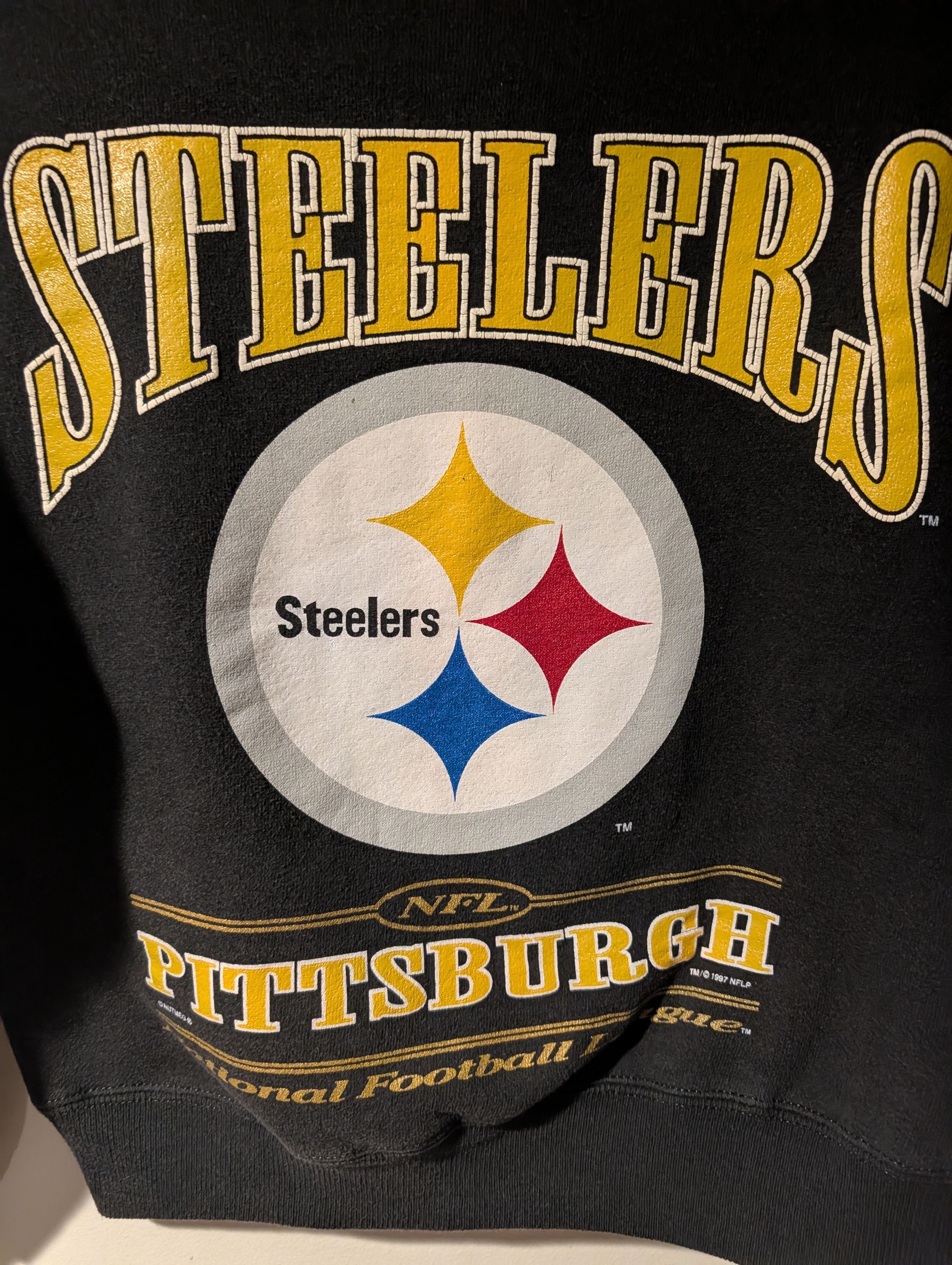 NFL Vintage 90s Lee Pittsburgh Steelers NFL Crewneck KIDS Med Size US M / EU 48-50 / 2 - 2 Thumbnail