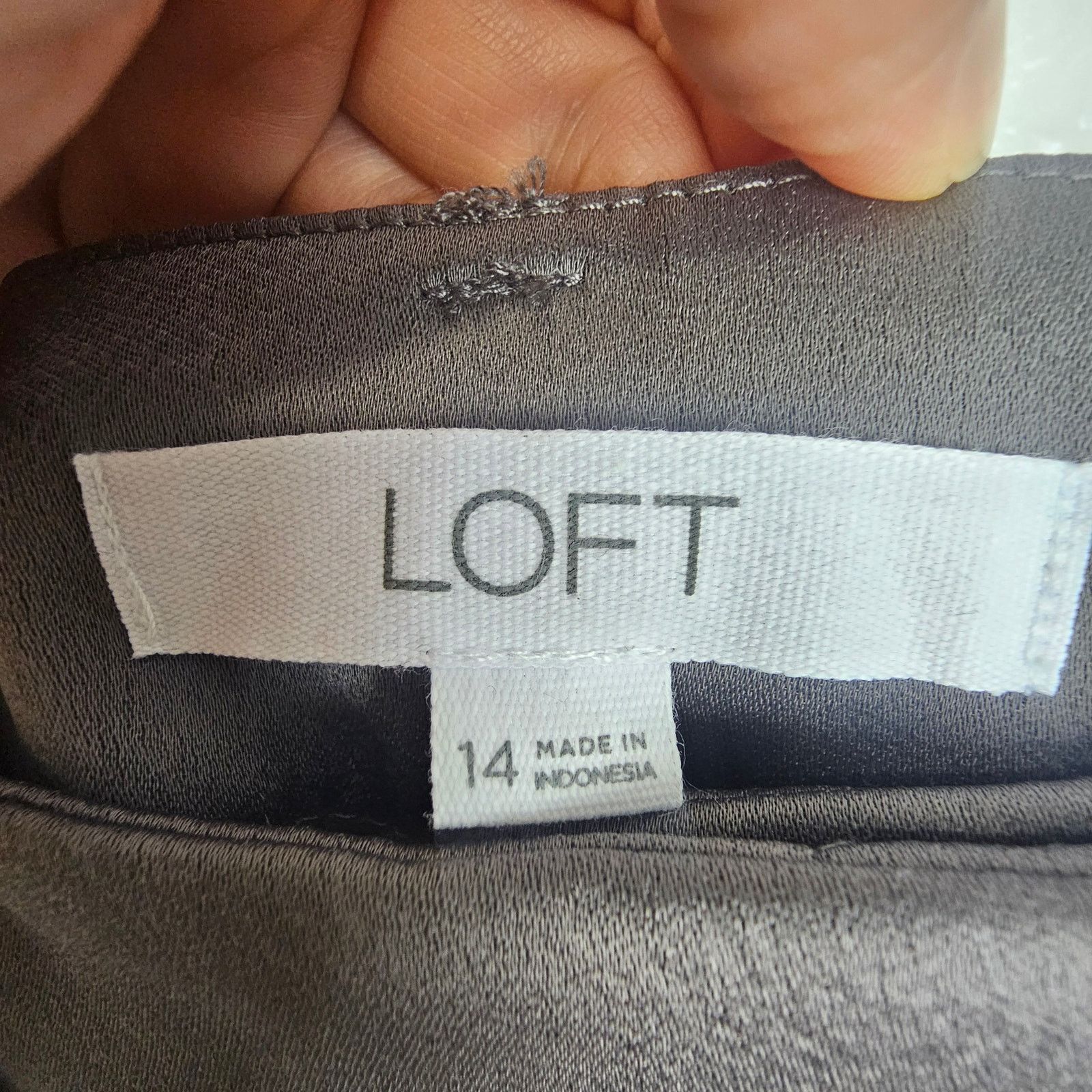 Loft LOFT Womens Peyton Pleated Wide Leg Trousers Dress Pants 14 Size 36" / US 14 / IT 50 - 5 Thumbnail