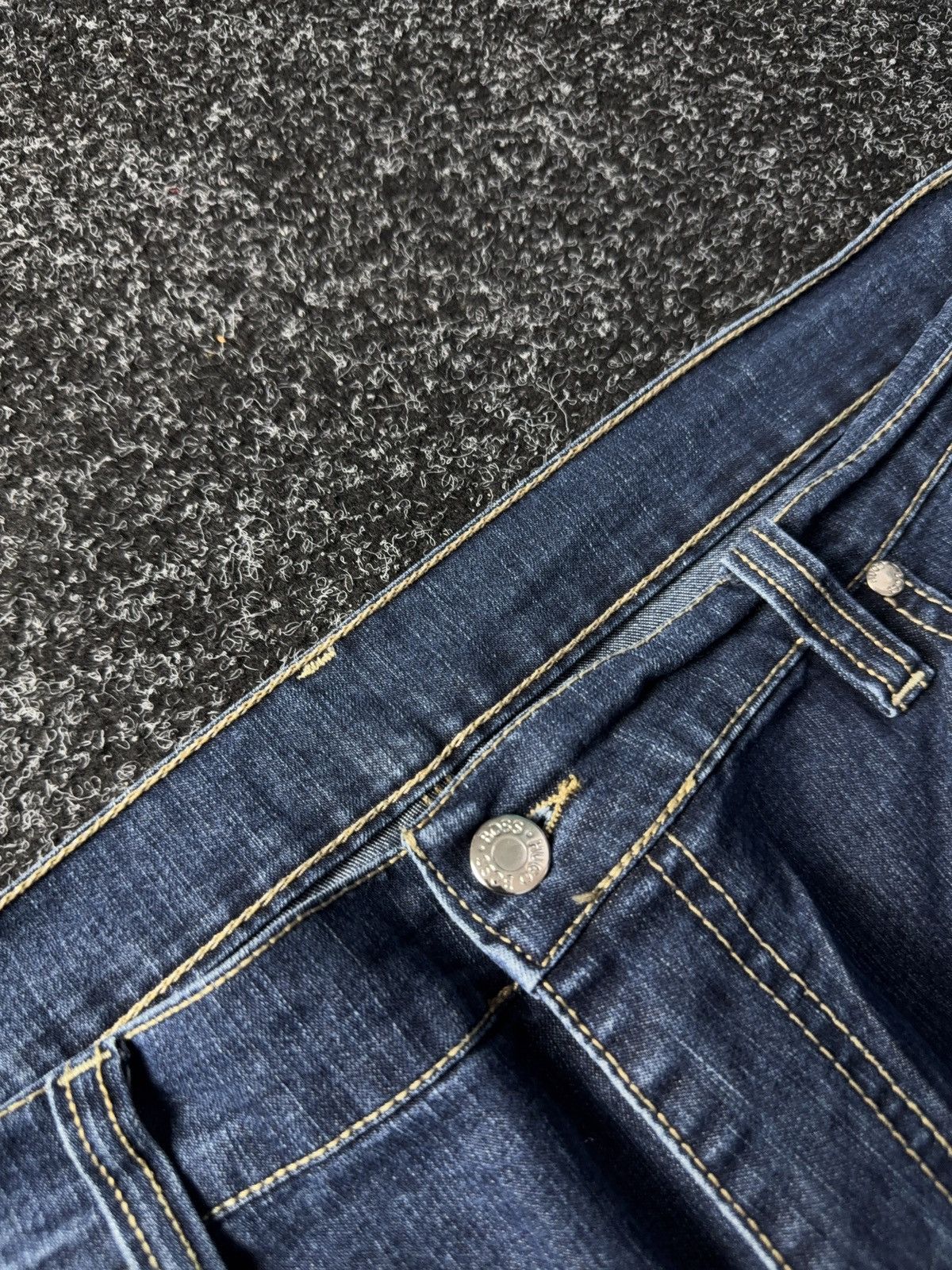 Hugo Boss Vintage 00s Retro Y2K Hugo Boss baggy denim pants Jeans Size US 38 / EU 54 - 6 Thumbnail