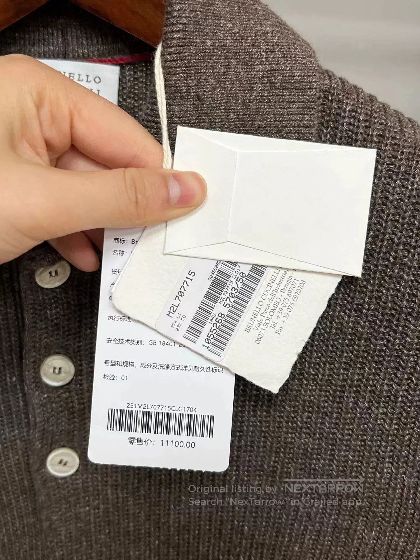 Brunello Cucinelli Brunello Cucinelli Short-Sleeve Knit Polo. Size US M / EU 48-50 / 2 - 4 Thumbnail
