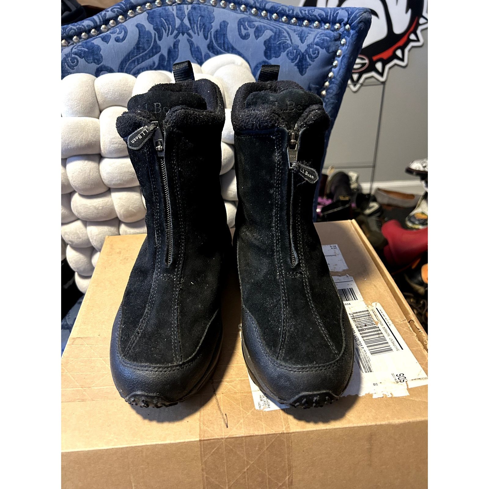 L.L. Bean L.L. Bean High Suede Primaloft Front Zip Boots size 8 NWT Size US 8 / IT 38 - 3 Thumbnail