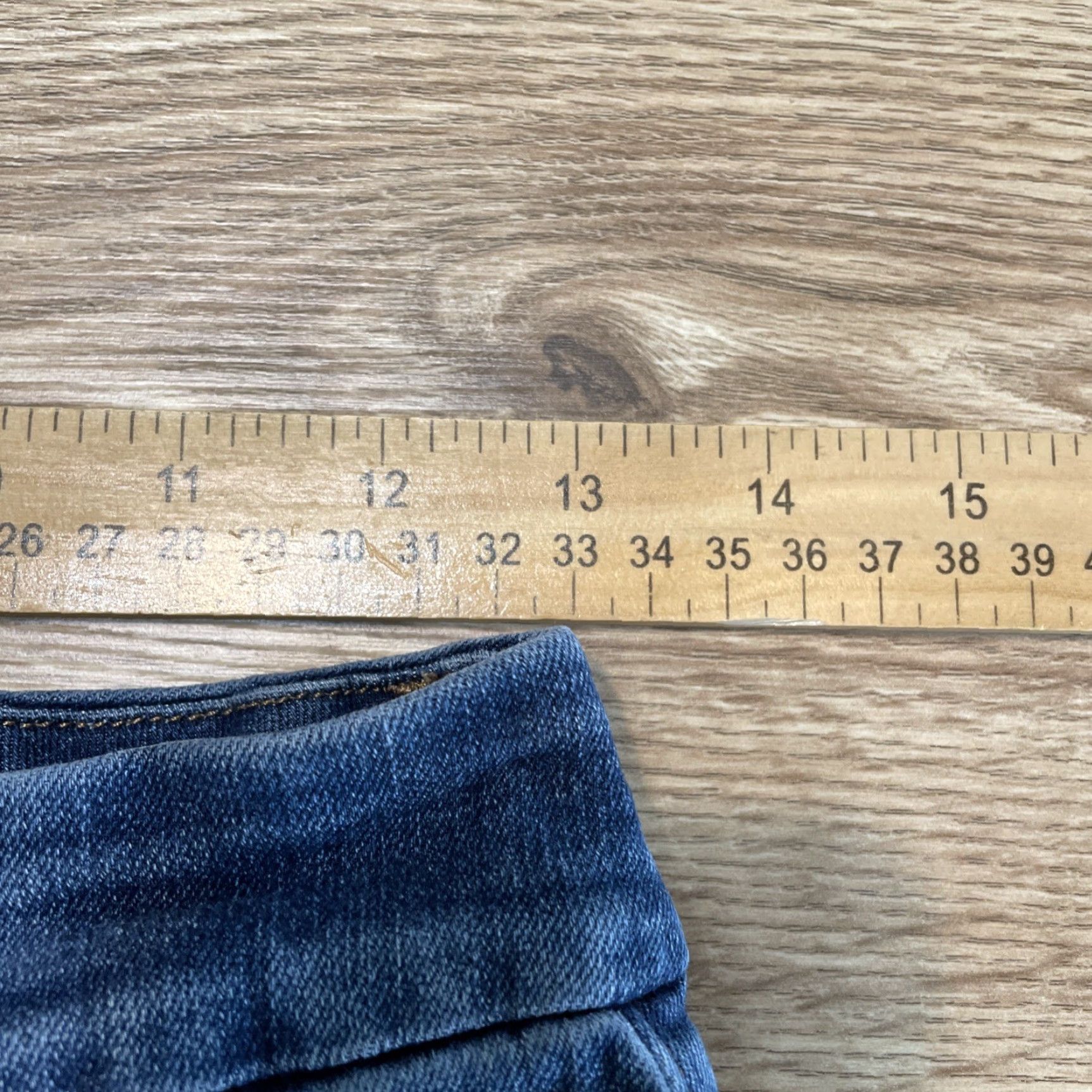 Express Express Skinny High Rise Blue Jeans Womens Medium M 6 8 10 Stretch Size 32" / US 10 / IT 46 - 4 Thumbnail