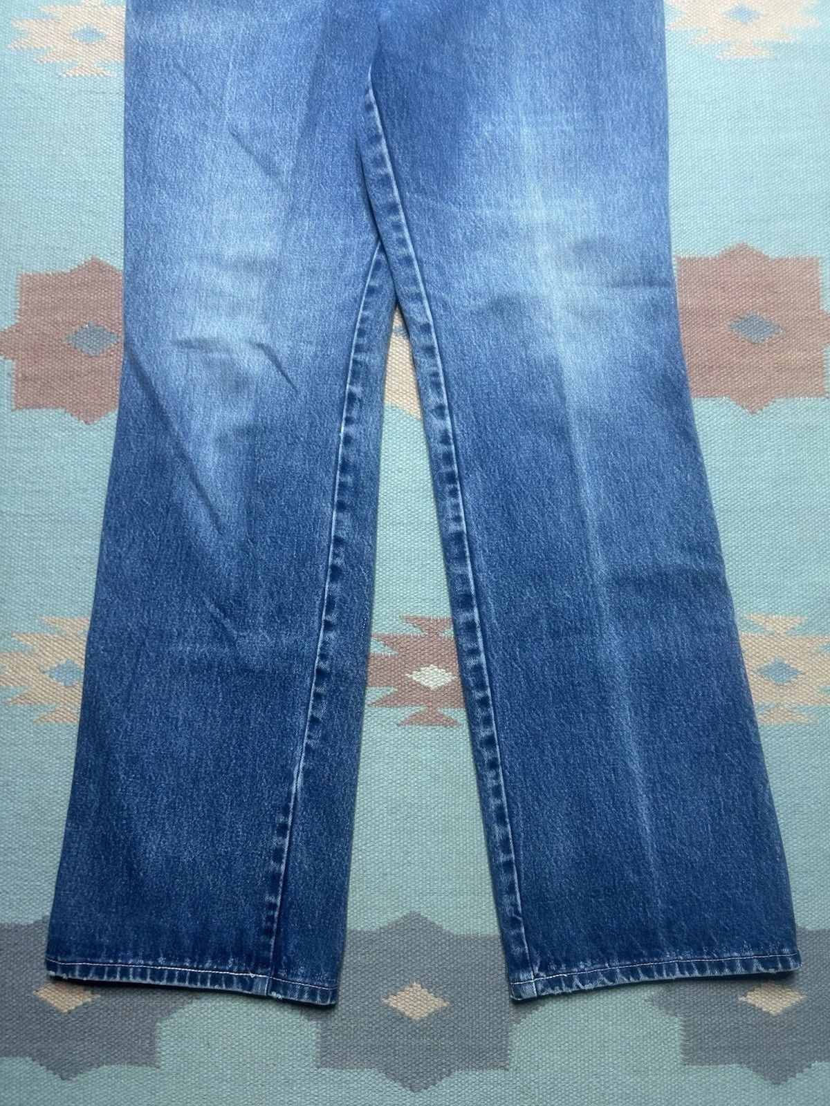 Vintage Vintage 70s Maverick jeans faded bootcut flare 16 31x34 Size 31" - 2 Thumbnail