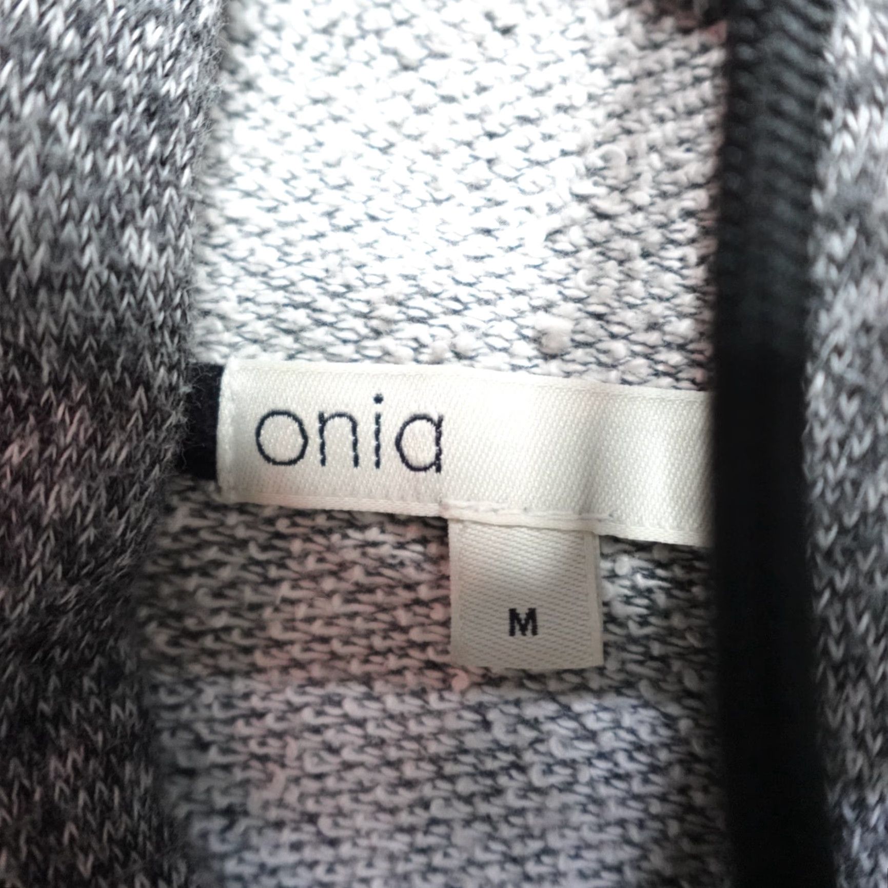 Onia Onia Mens Sweatshirt Full Zip Hooded Gray Solid Cotton Blend Jersey M Regular Men Casual Hoodie Polo Style Size US M / EU 48-50 / 2 - 2 Thumbnail