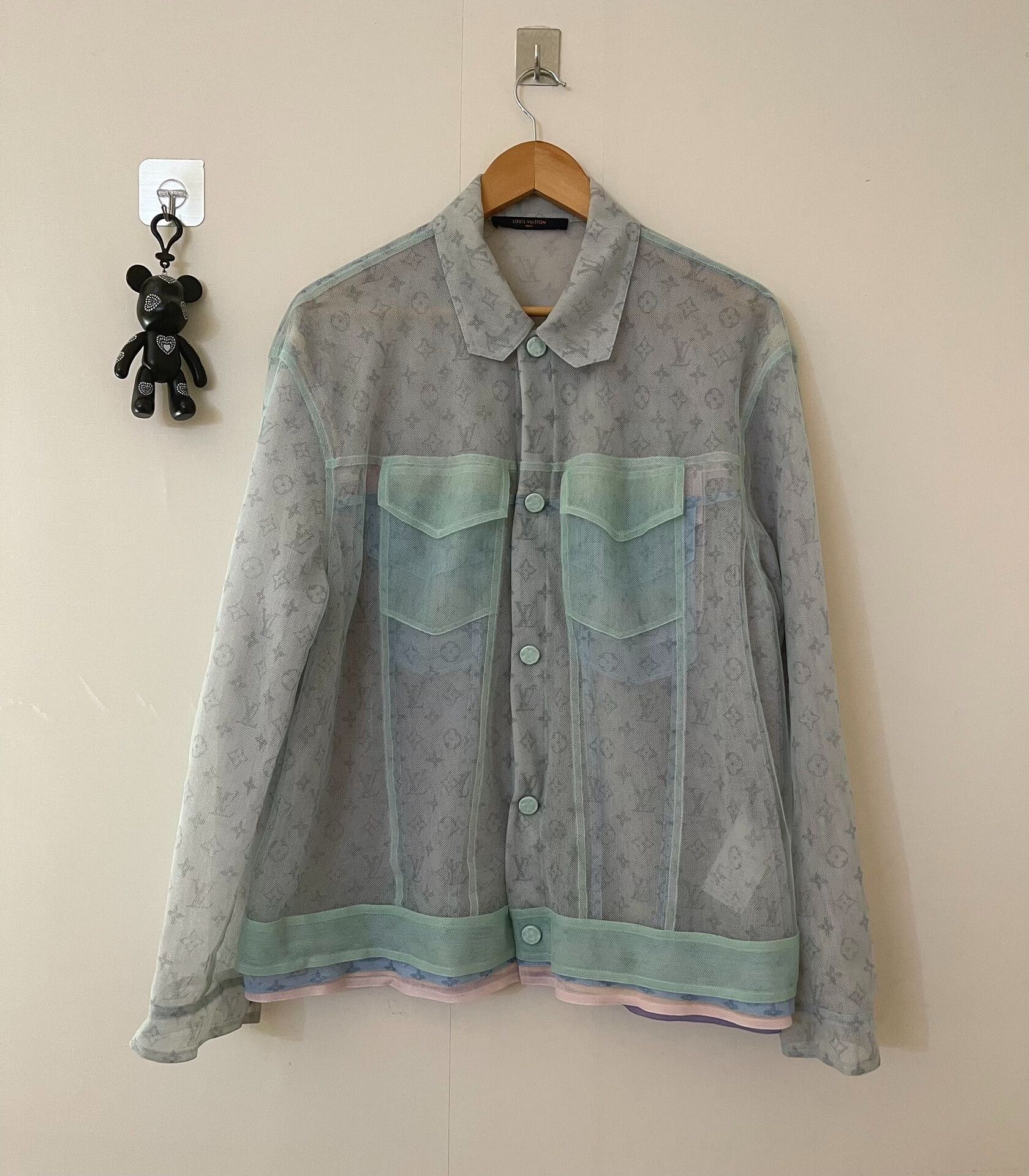 lv macaron mesh jacket for women