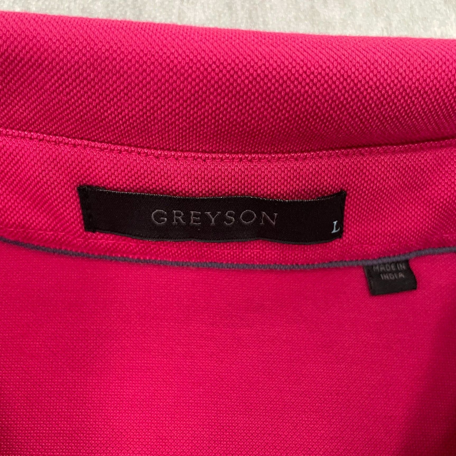 Vintage Greyson Shirt Adult Large Polo Stretch Logo Mens L Pink Golf Cotton Blend Solid Size US L / EU 52-54 / 3 - 5 Thumbnail