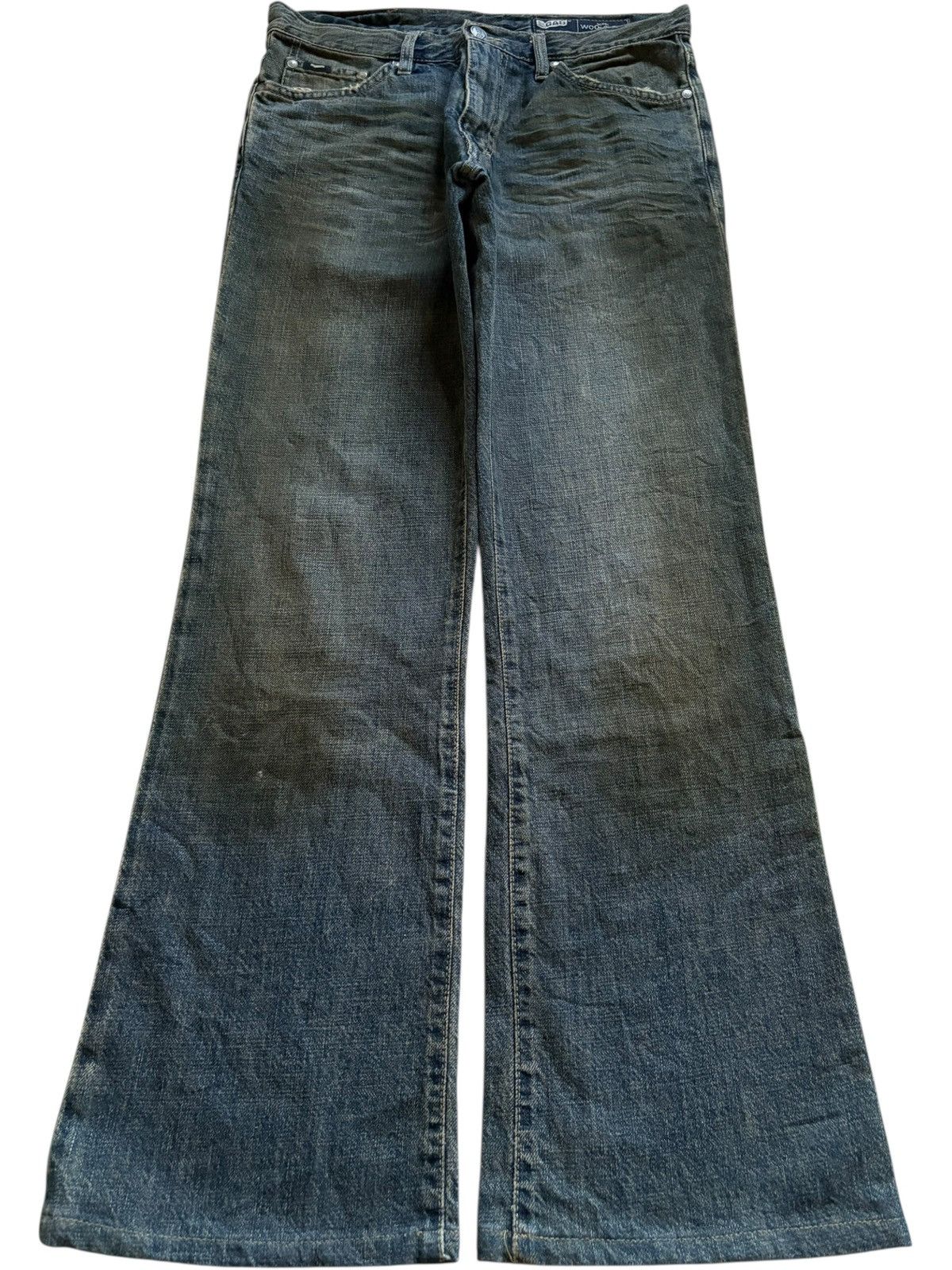 Japanese Brand × Tornado Mart Vintage Japanese Brand Rusty Mud Wash Bootcut Flare Jeans Size US 30 / EU 46 - 1 Thumbnail