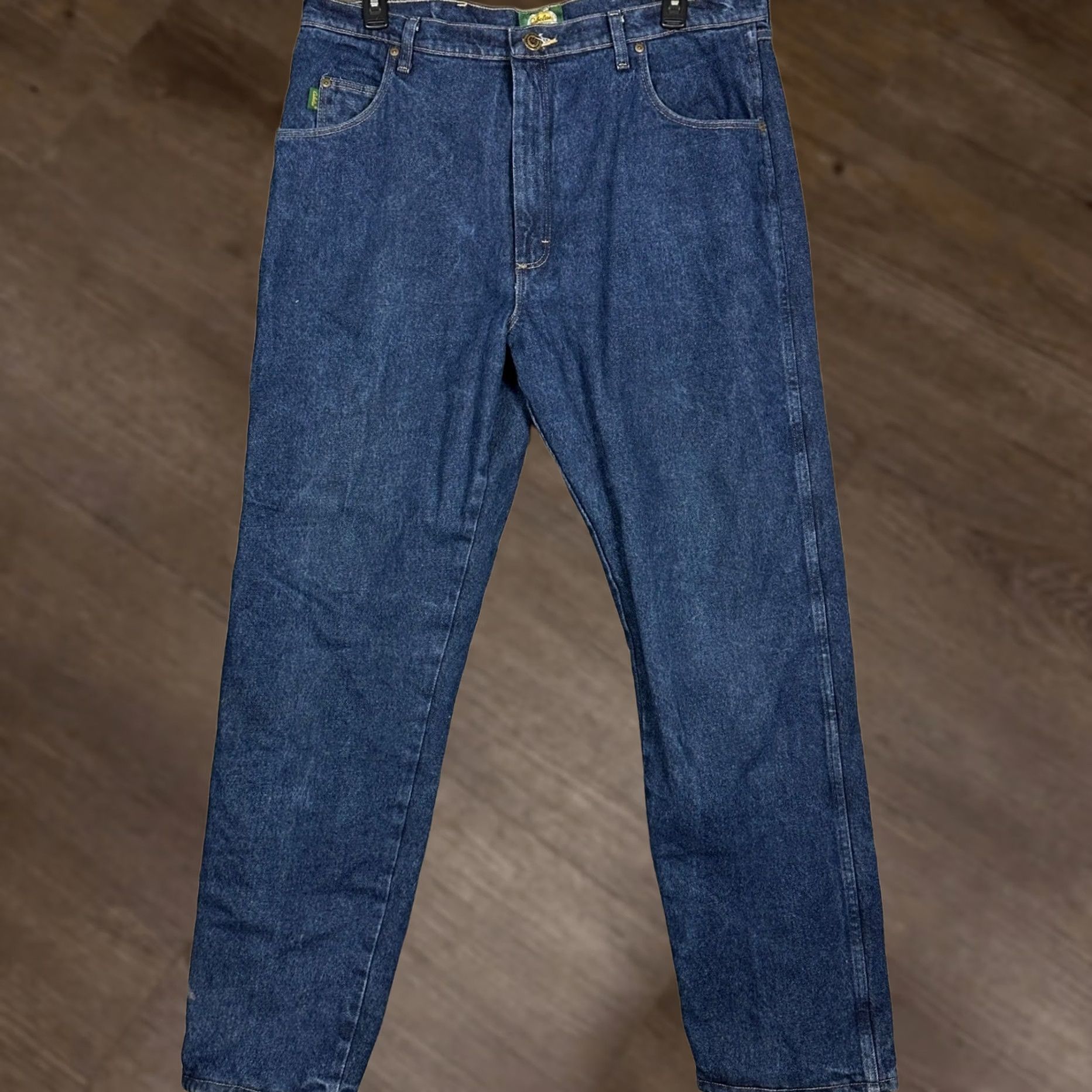 Vintage Cabelas Mens Jeans 40X34 Blue Roughneck Fleece Lined Straight Leg 5 Pocket Denim Size US 40 / EU 56 - 1 Thumbnail