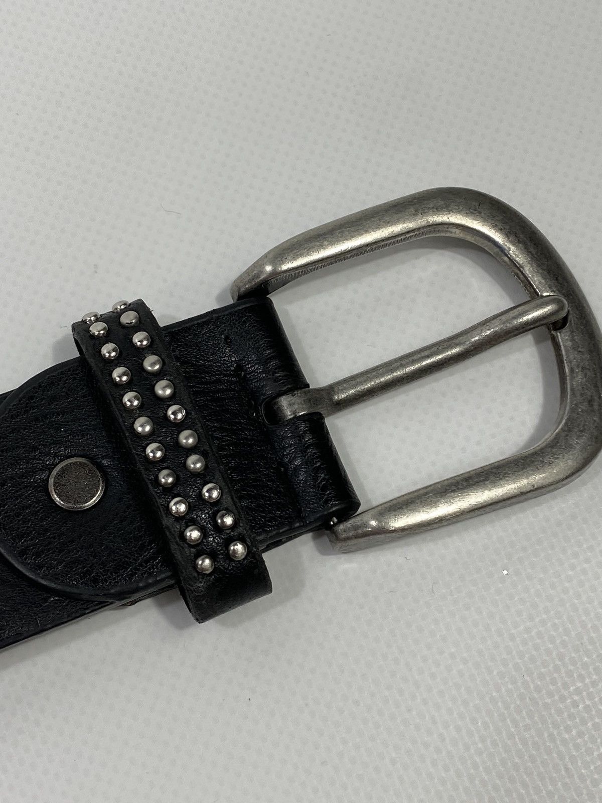 Vintage 🔥LASTDROP🔥 Y2K Avant Garde Stars Studded Opium Leather Belt Size ONE SIZE - 9 Thumbnail