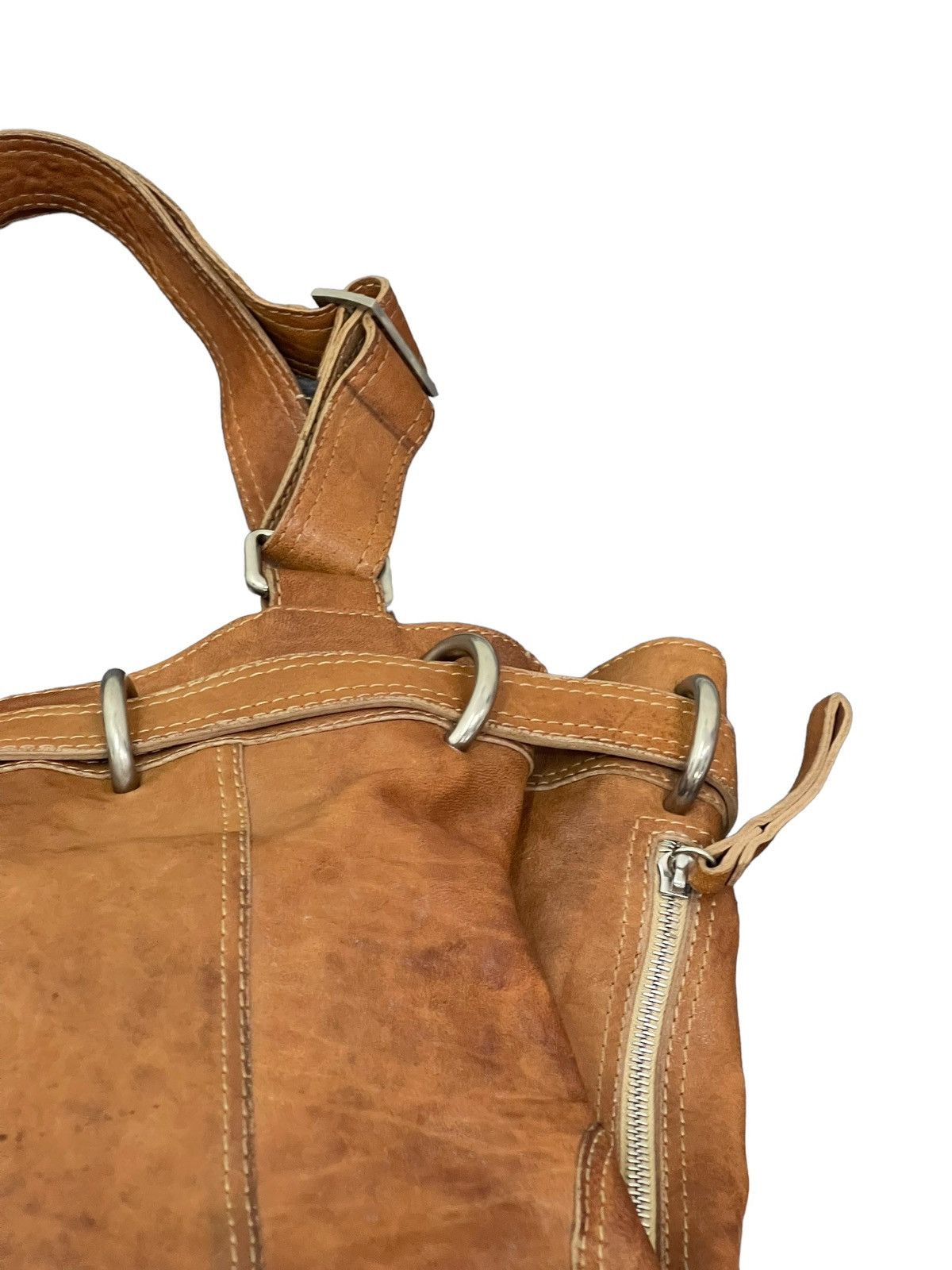 Japanese Brand Full Leather Vtg Via Republica Italy Shoulder Bag 4🟩 Size ONE SIZE - 15 Thumbnail