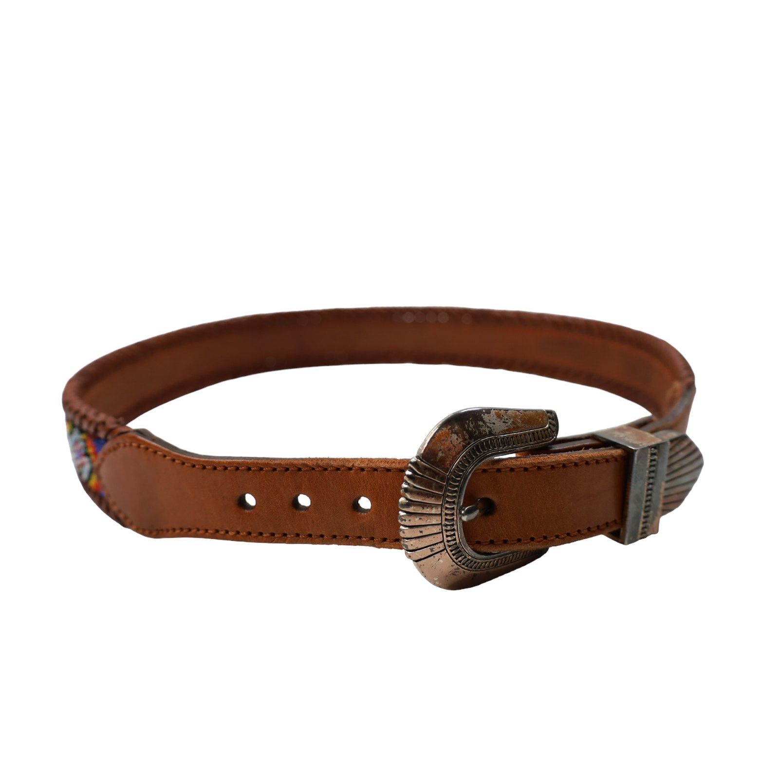 Eddie Bauer × Vintage Vintage 1991 Eddie Bauer Native Art Beaded Belt Size ONE SIZE - 1 Thumbnail