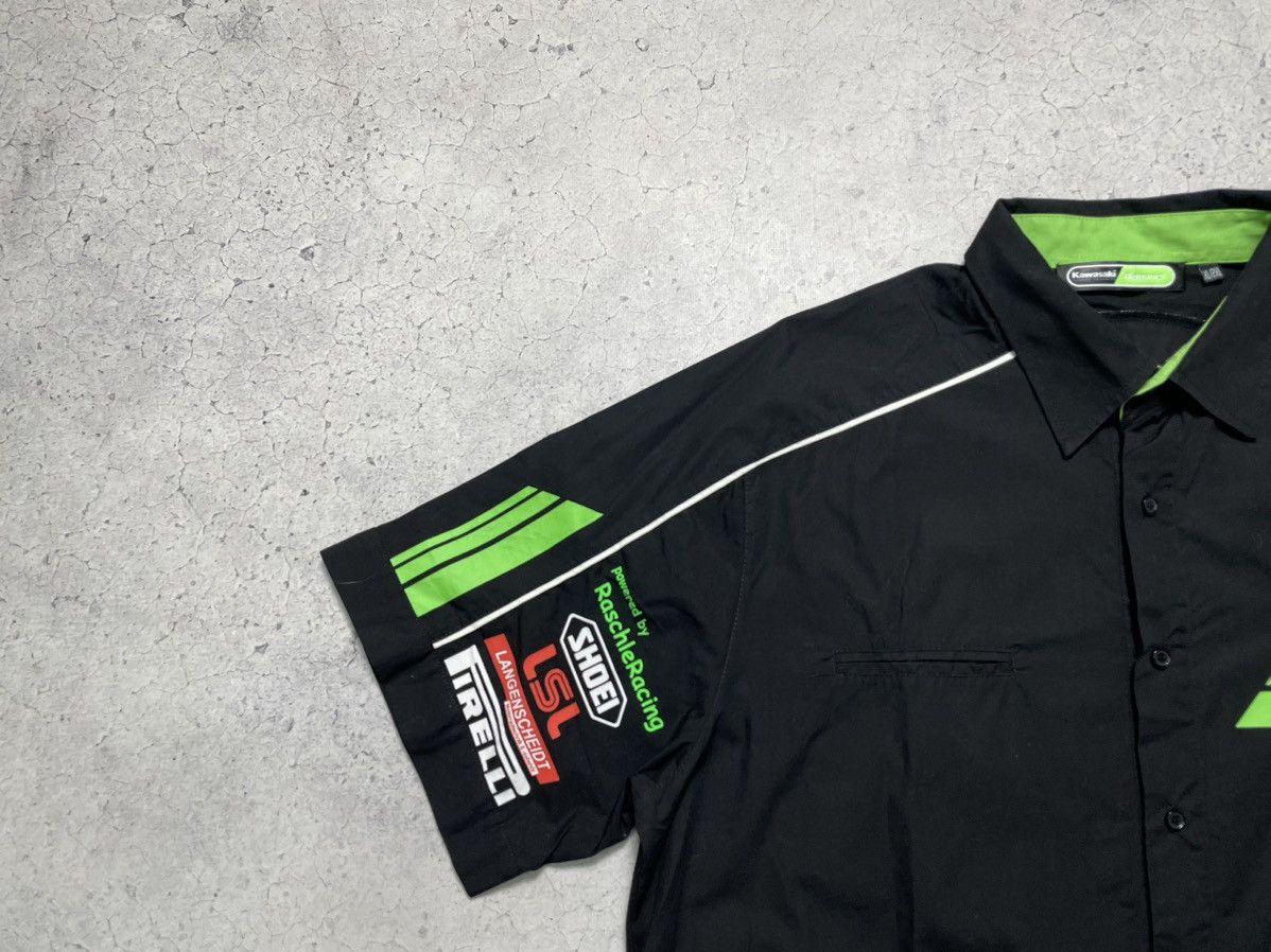 NASCAR Vintage Kawasaki Racing Team Short Sleeve Button Shirt Y2K Size US XL / EU 56 / 4 - 5 Thumbnail