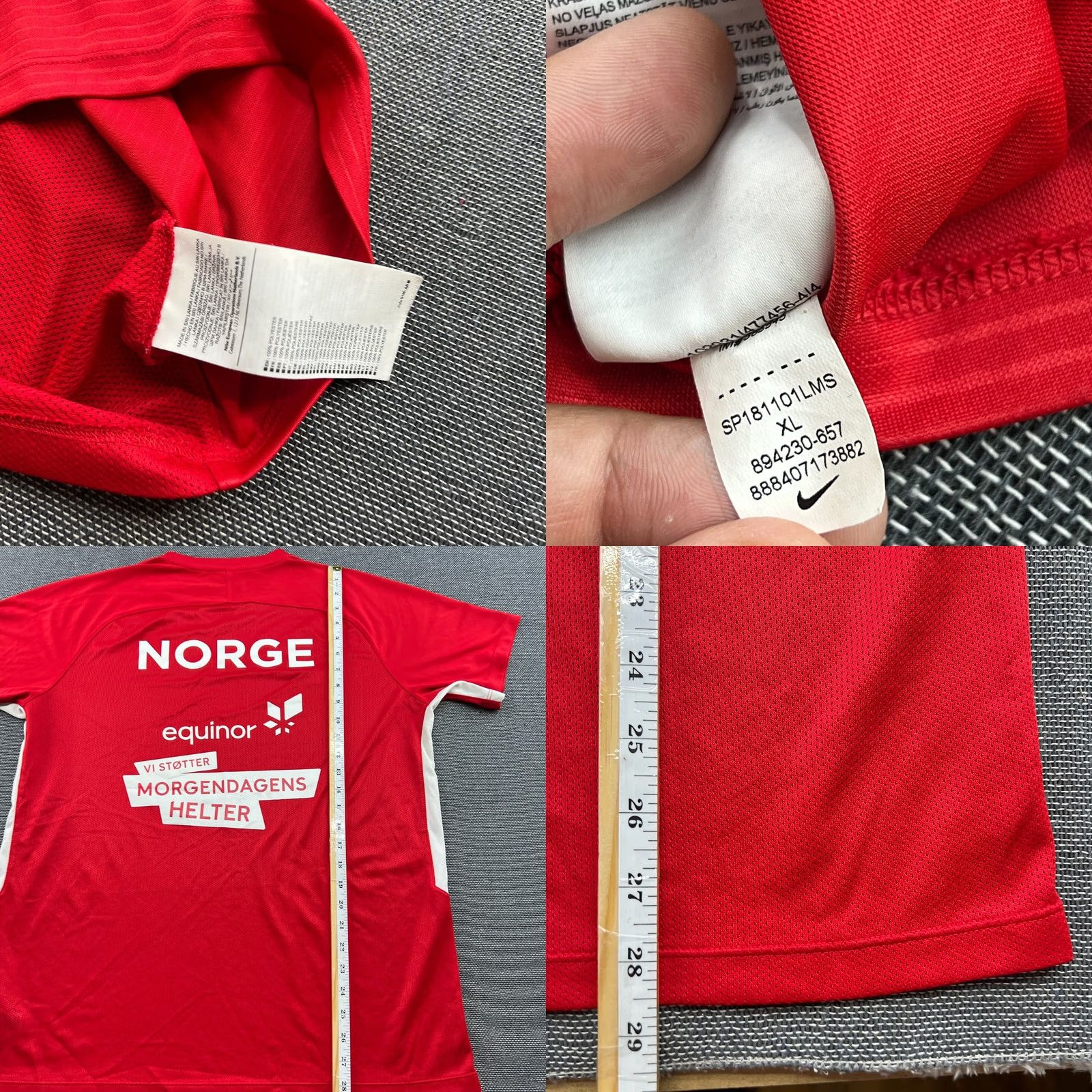 Nike Nike Norway 2018 2019 Training Football Jersey Mens XL Red Shirt Nike Adult Football Mens XL Red Size US XL / EU 56 / 4 - 8 Thumbnail
