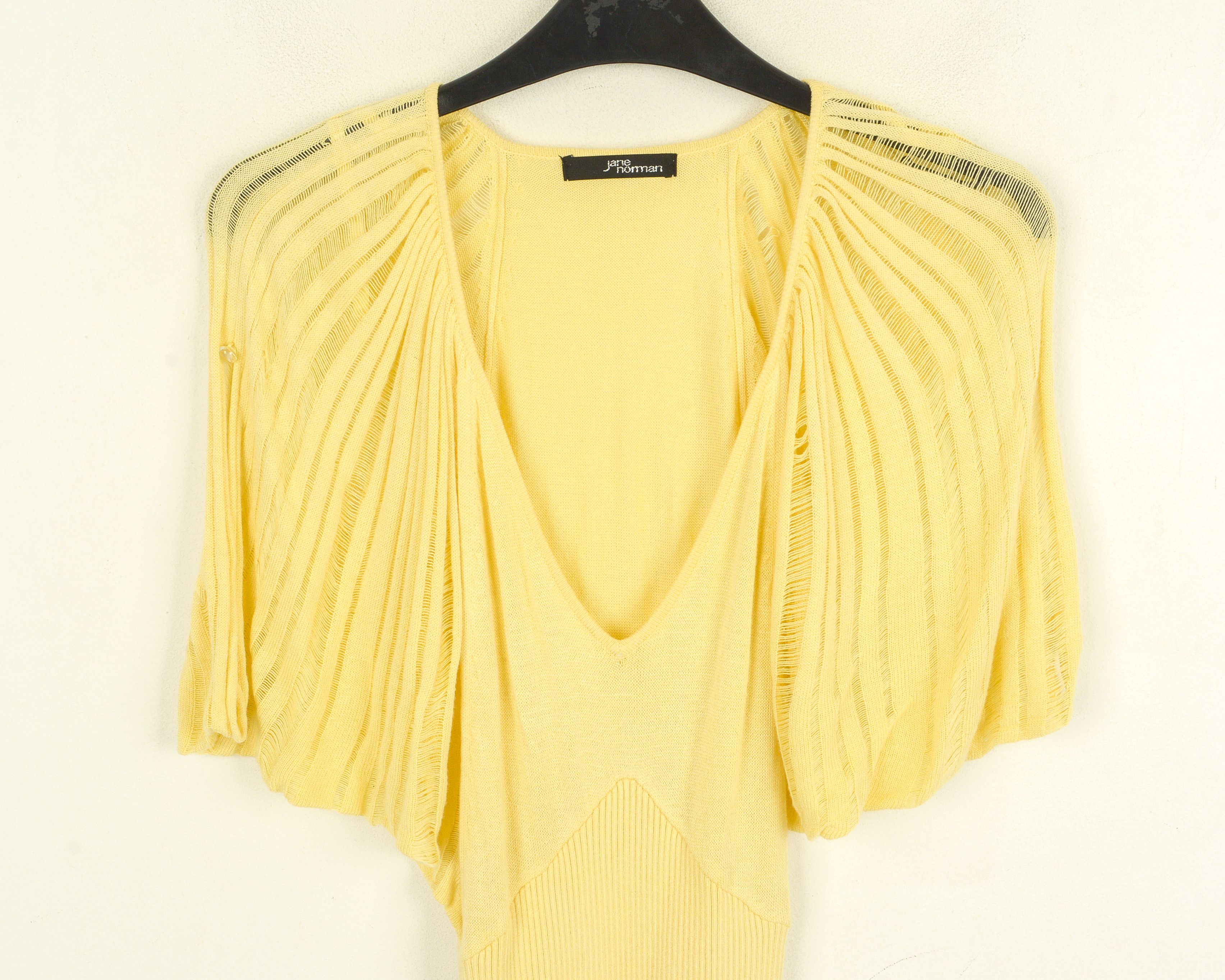 Designer × Vintage Jane Norman Women S Blouse Shirt Short Sleeves Y2K Knitwear Size S / US 4 / IT 40 - 2 Thumbnail