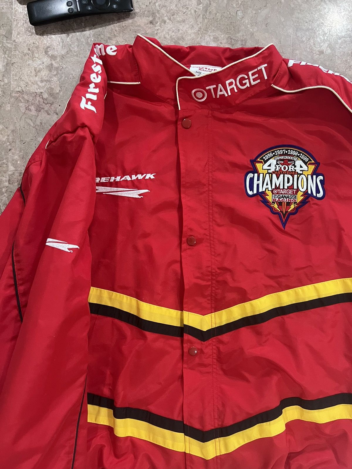 Vintage **RARE** Firestone Racing jacket from 90’s Size US XL / EU 56 / 4 - 2 Thumbnail