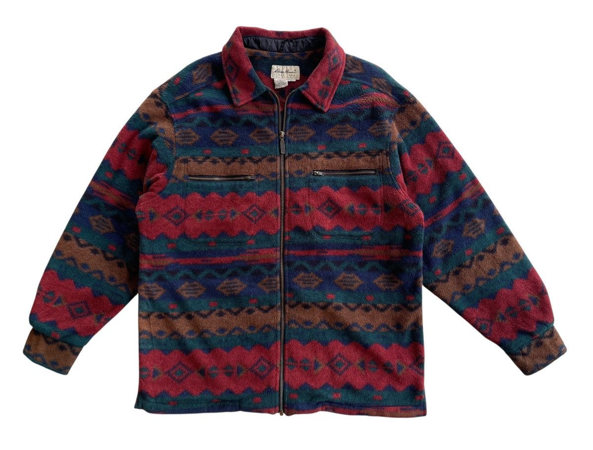 Eddie Bauer Vintage Native Patterned Polartec Fleece Jacket Size US L / EU 52-54 / 3 - 2 Thumbnail