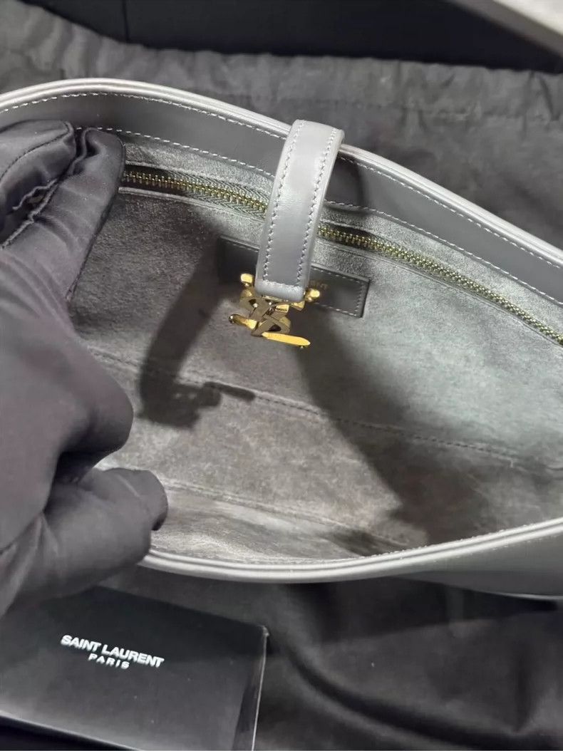 Saint Laurent Paris YSL Grey Underarm Bag New Authentic-2507 Size ONE SIZE - 1 Thumbnail
