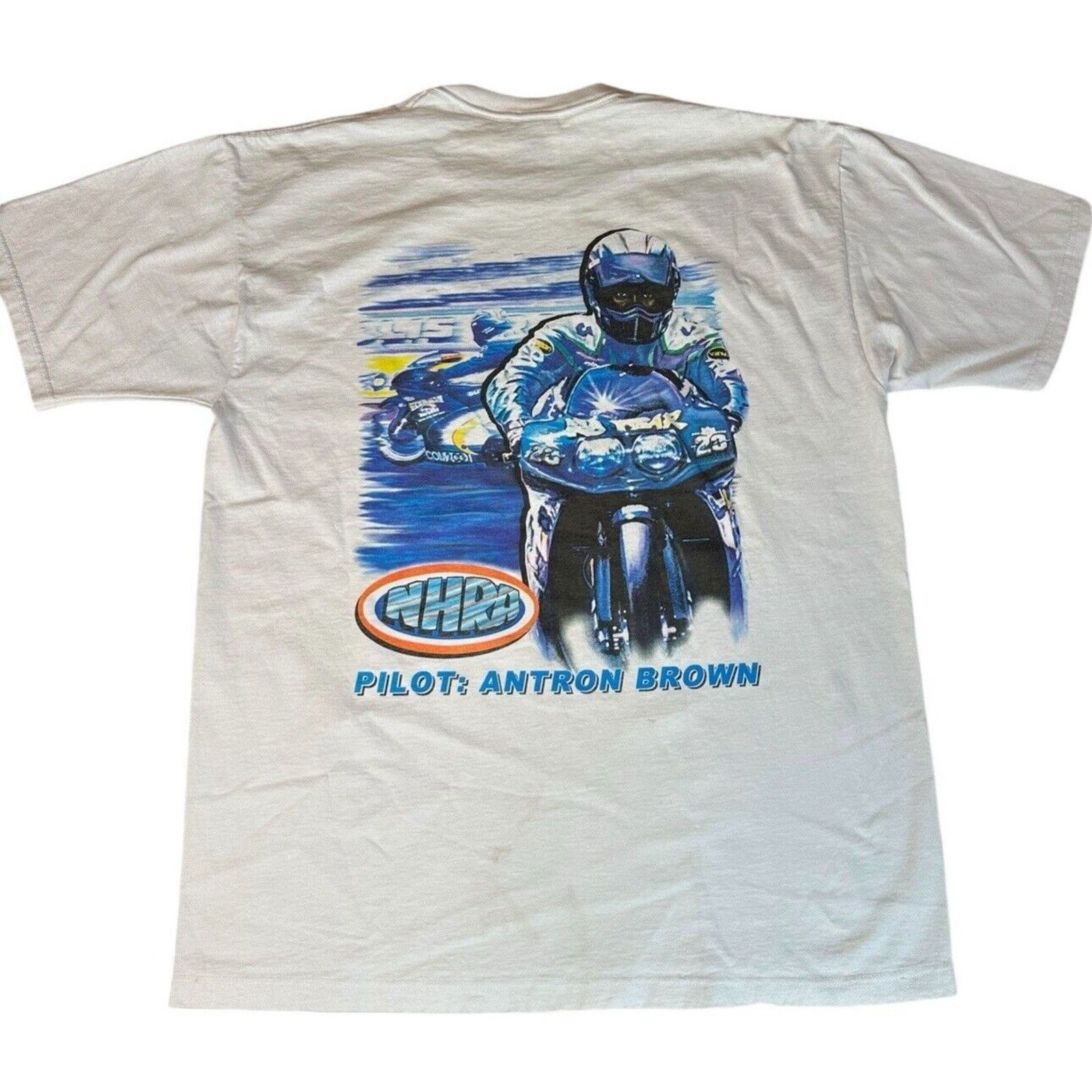 Jerzees Troy Vincents Team Shirt NHRA Shirt Pro Stock Antron Brown Size US L / EU 52-54 / 3 - 3 Thumbnail