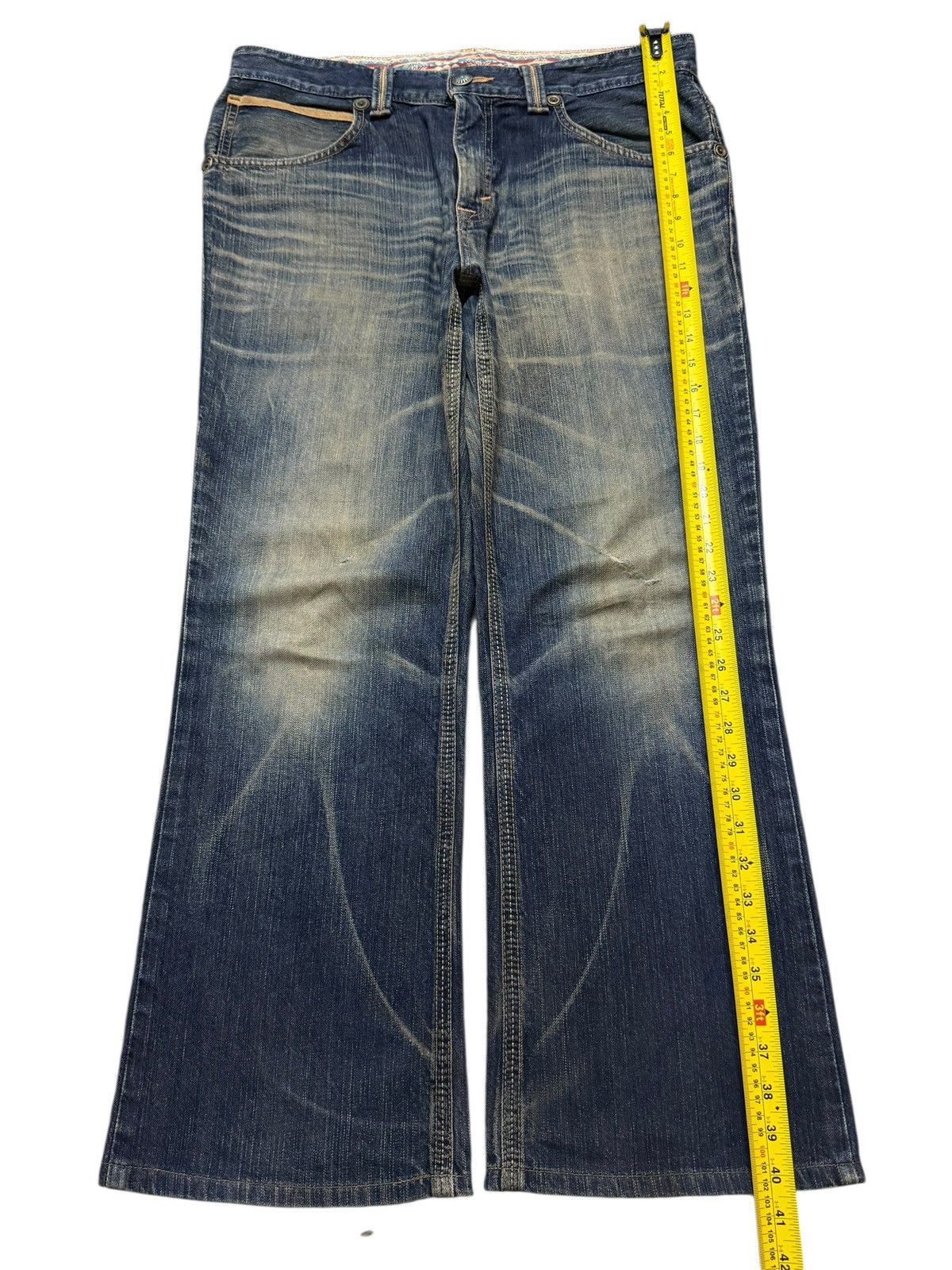 Edwin Vintage Y2K Edwin XV Faded Wash Clawmark Wide Leg Baggy Size US 36 / EU 52 - 11 Thumbnail