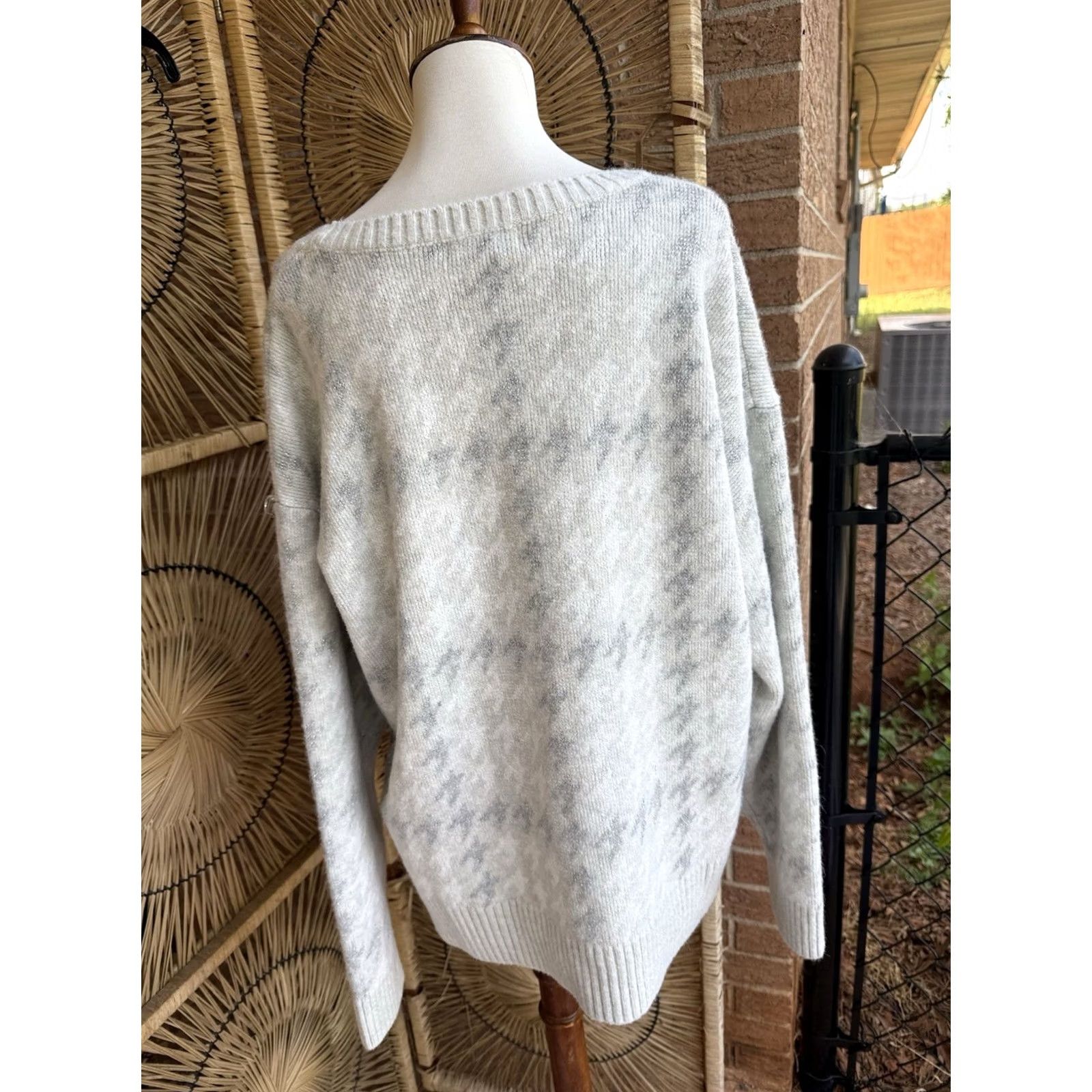 Vintage VINTAGE 525 America Gray Fuzzy Knit Crewneck Sweater Oversized XL Women Size XL / US 12-14 / IT 48-50 - 6 Thumbnail