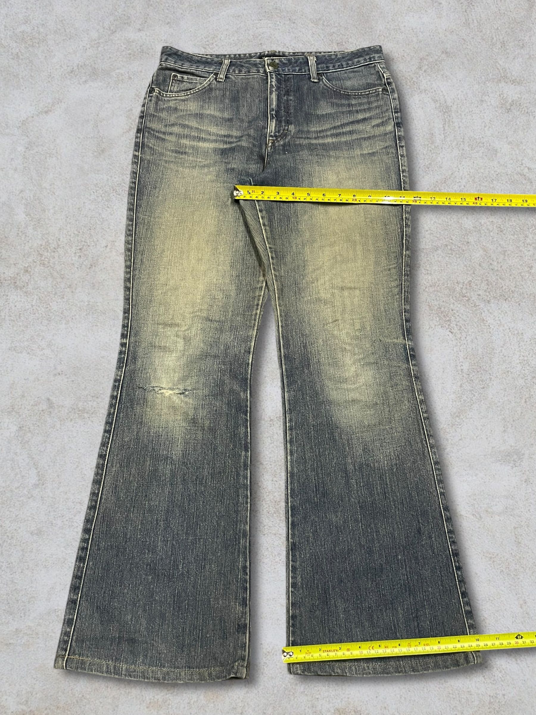 Japanese Brand Vintage Japanese Mrs.Jeana Mud Wash Flare Moms Jeans Size 32" / US 10 / IT 46 - 13 Thumbnail