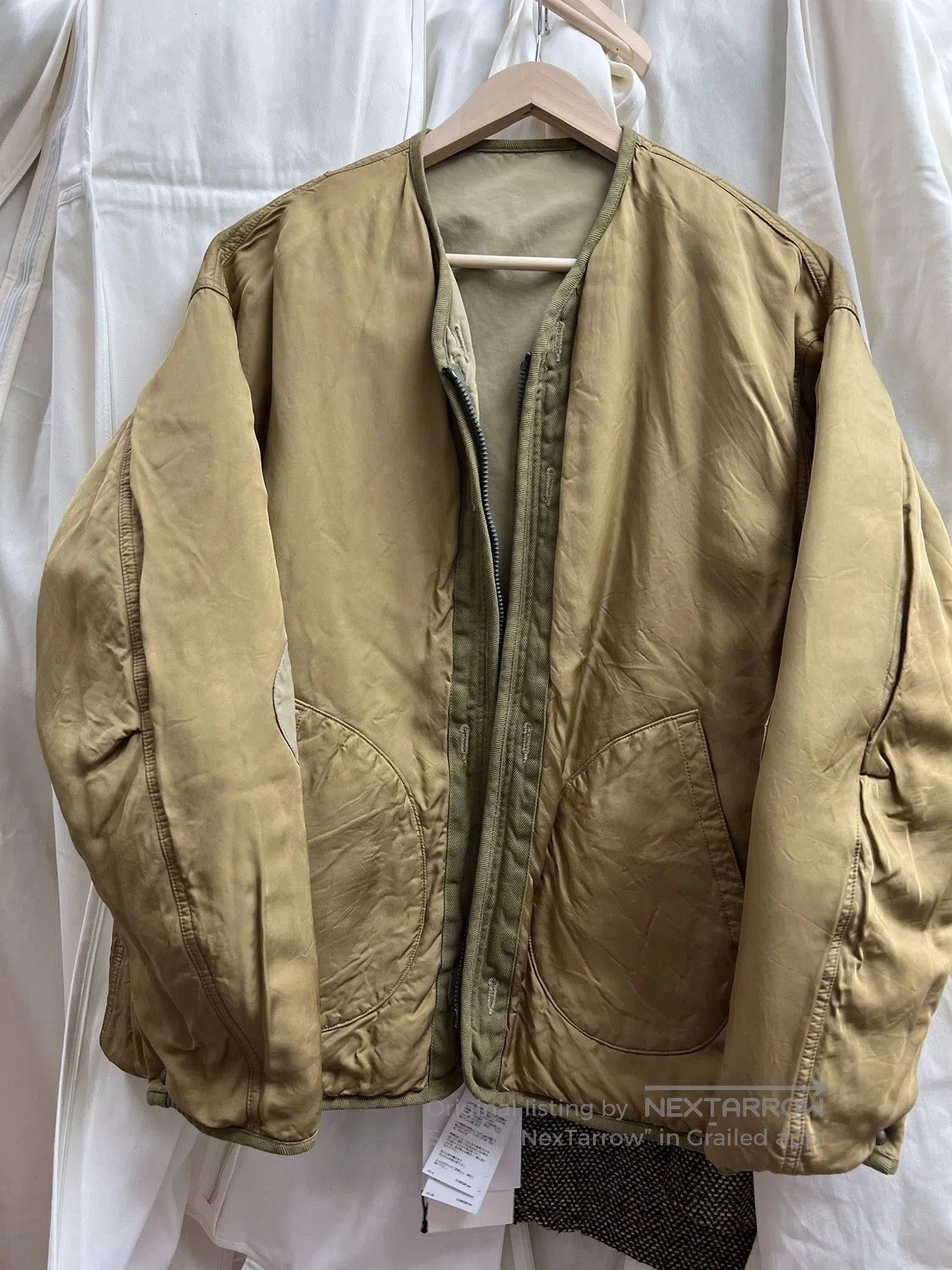 Visvim Beige Zip-Front Casual Jacket Size M. Size US M / EU 48-50 / 2 - 7 Thumbnail