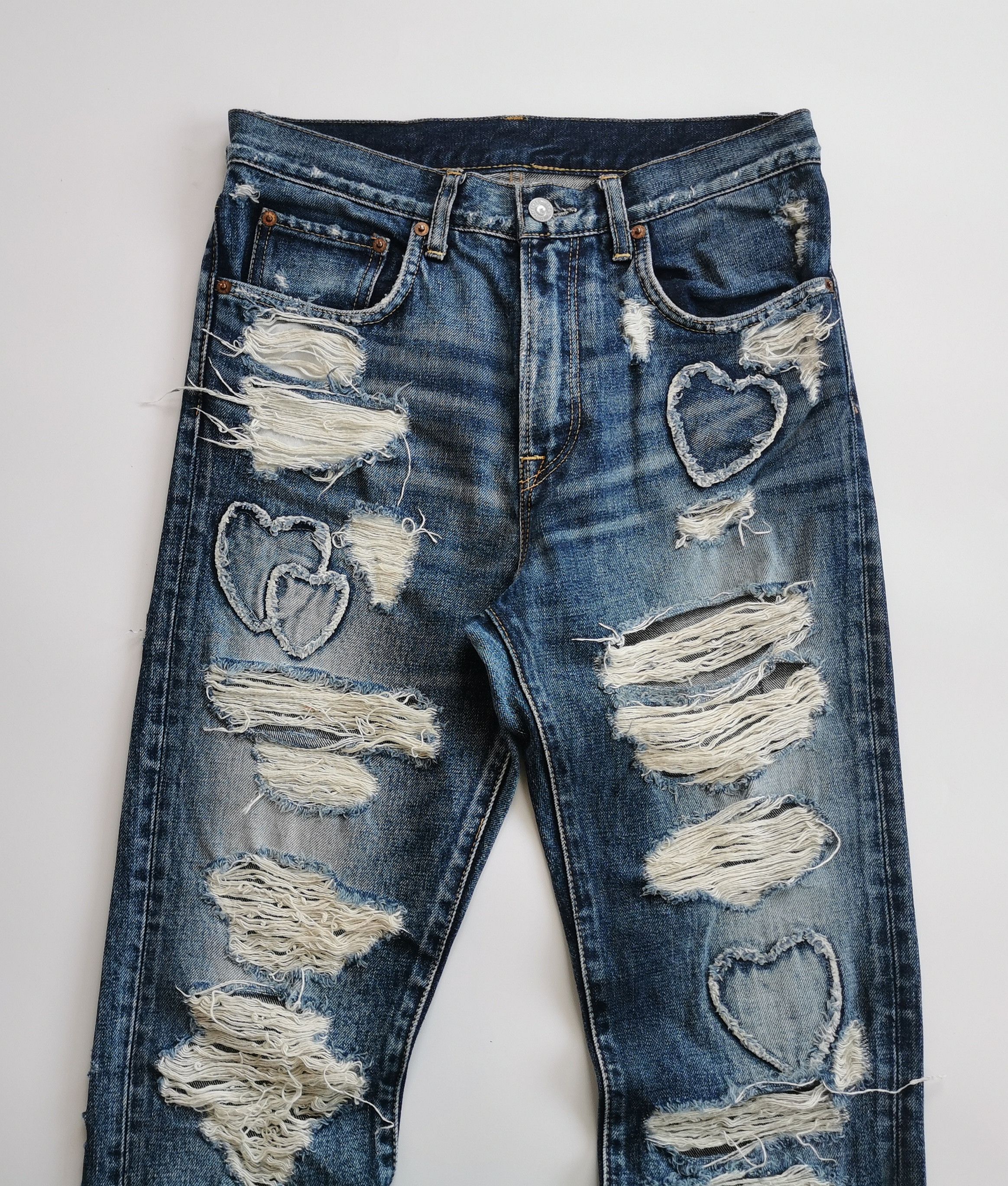 Kapital RNA INC. Slang distressed patchwork denim jeans Size US 29 - 7 Thumbnail