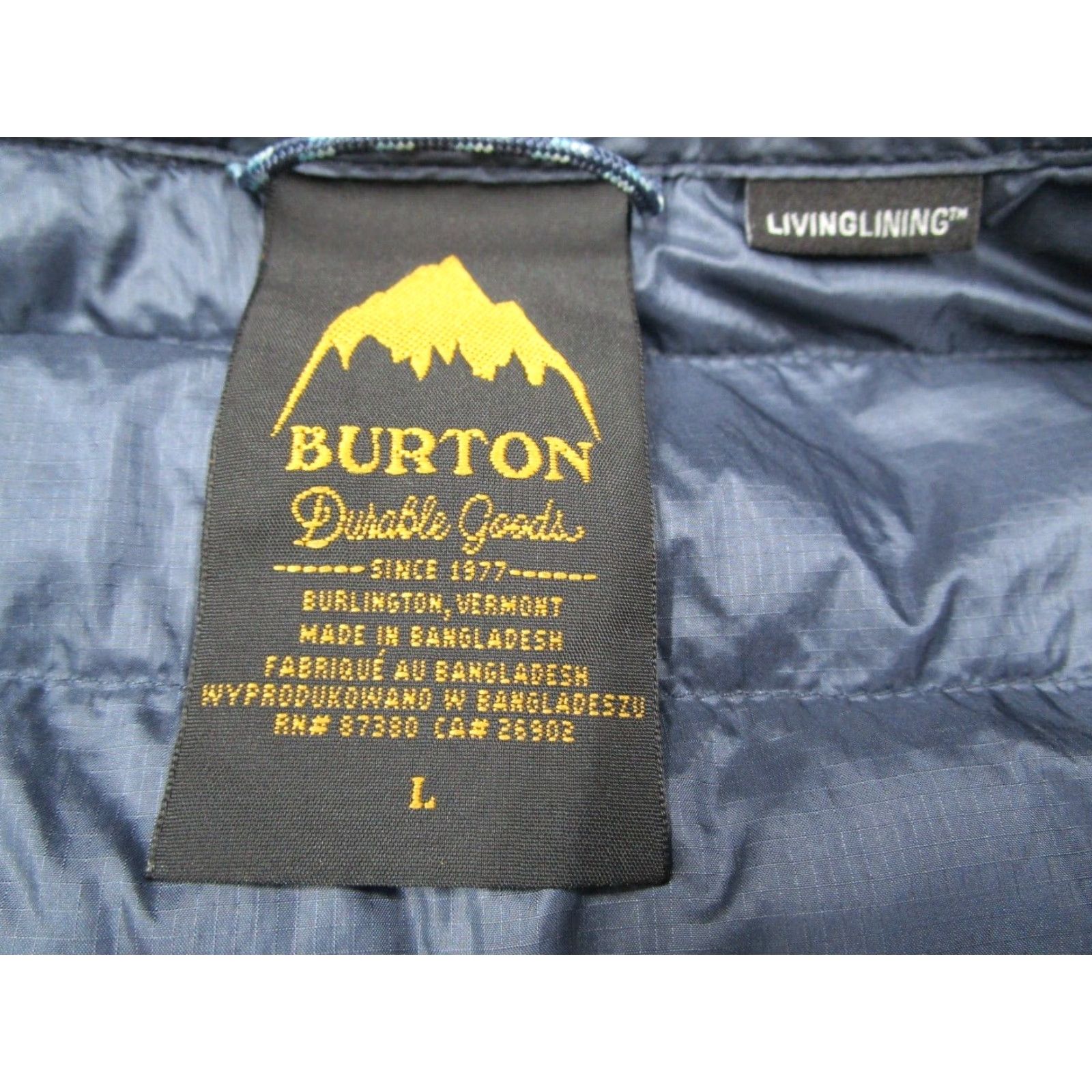Burton BURTON Jacket Women Large Blue Dhaka Living Lining Puffer Full Zip Gorpcore Size L / US 10 / IT 46 - 2 Thumbnail