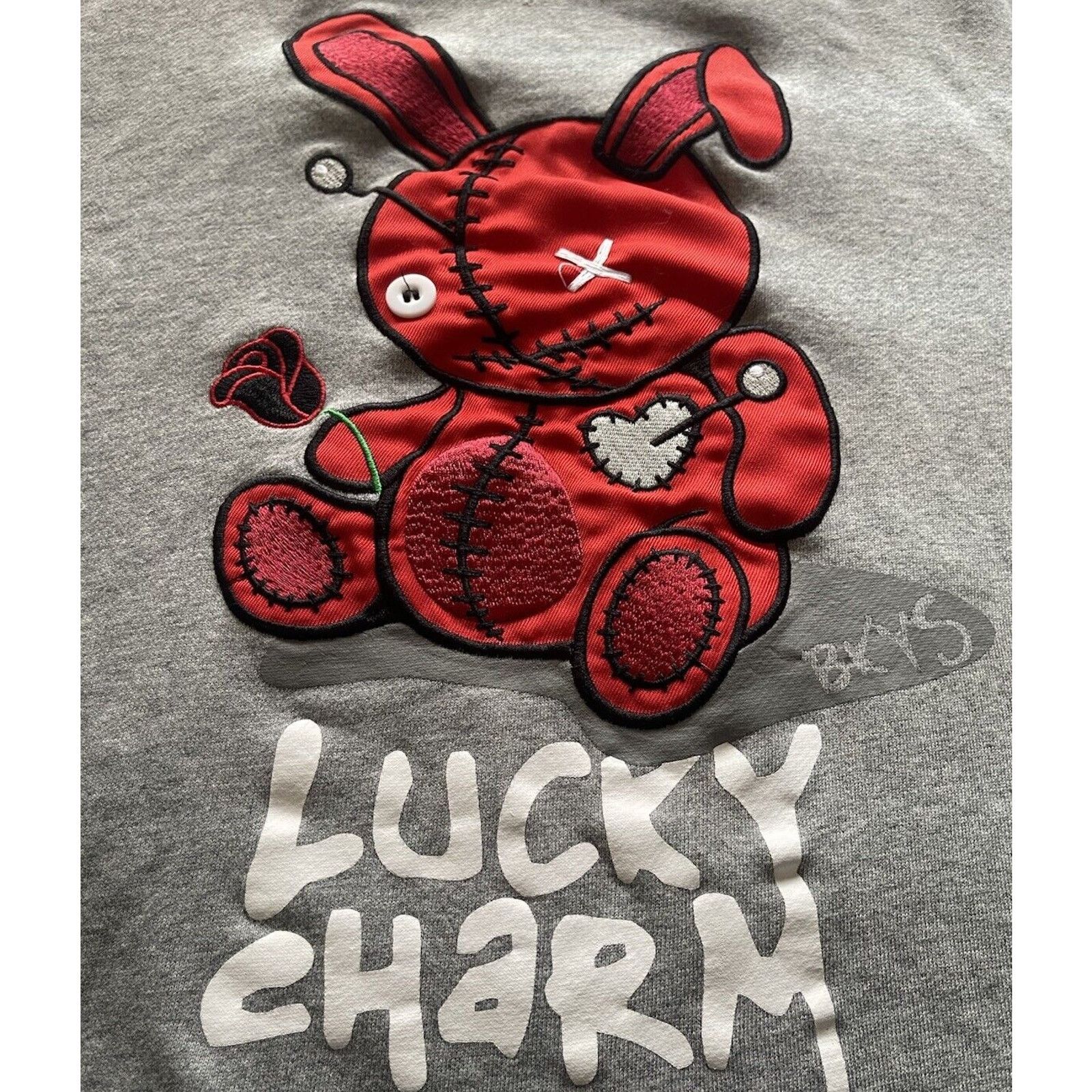 Lucky Brand BKYS Lucky Charm Embroidered Bunny L Sweatshirt Streetwear Size US L / EU 52-54 / 3 - 2 Thumbnail
