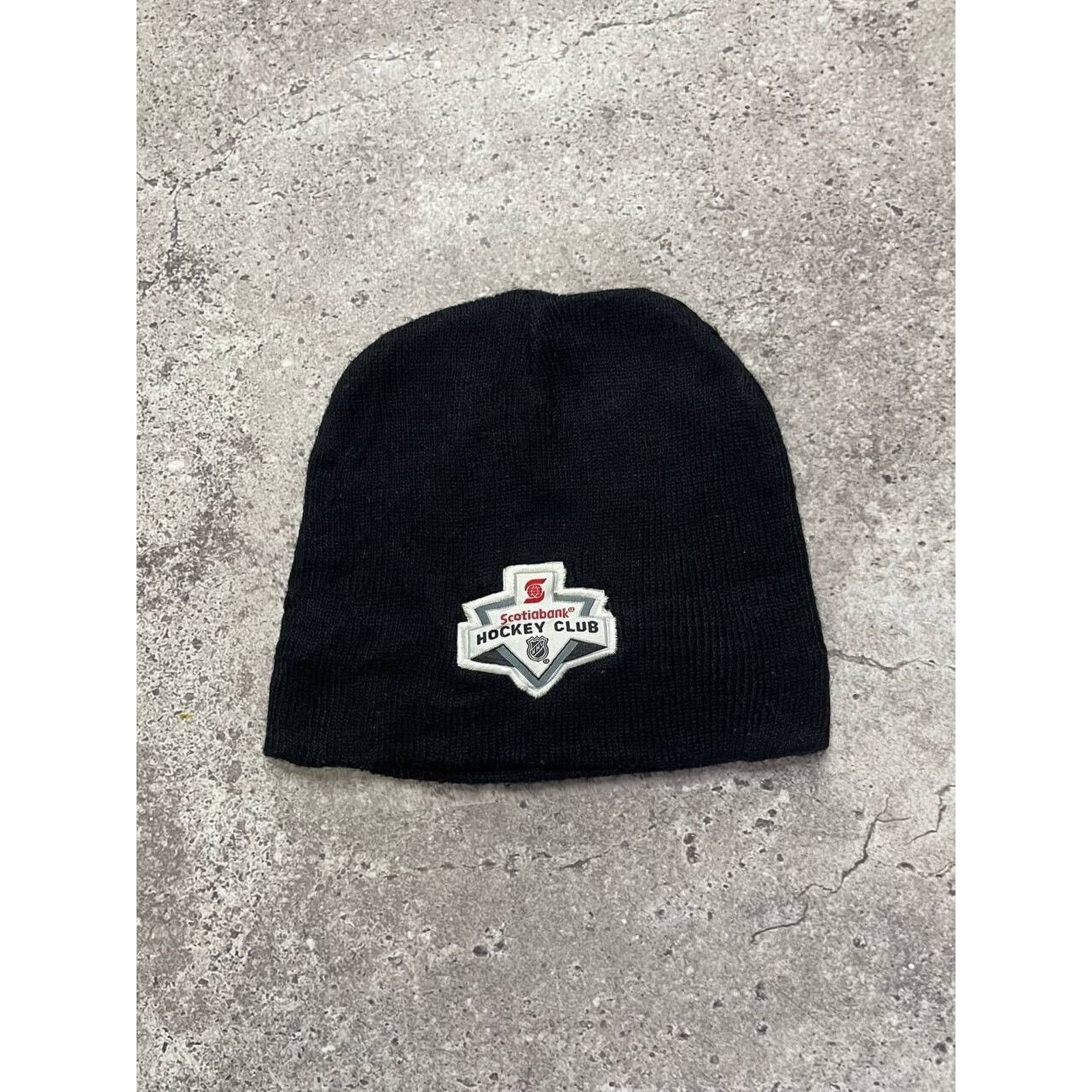 NHL × Vintage Vintage Scotiabank Hockey Club Black Beanie Hat Size ONE SIZE - 1 Thumbnail