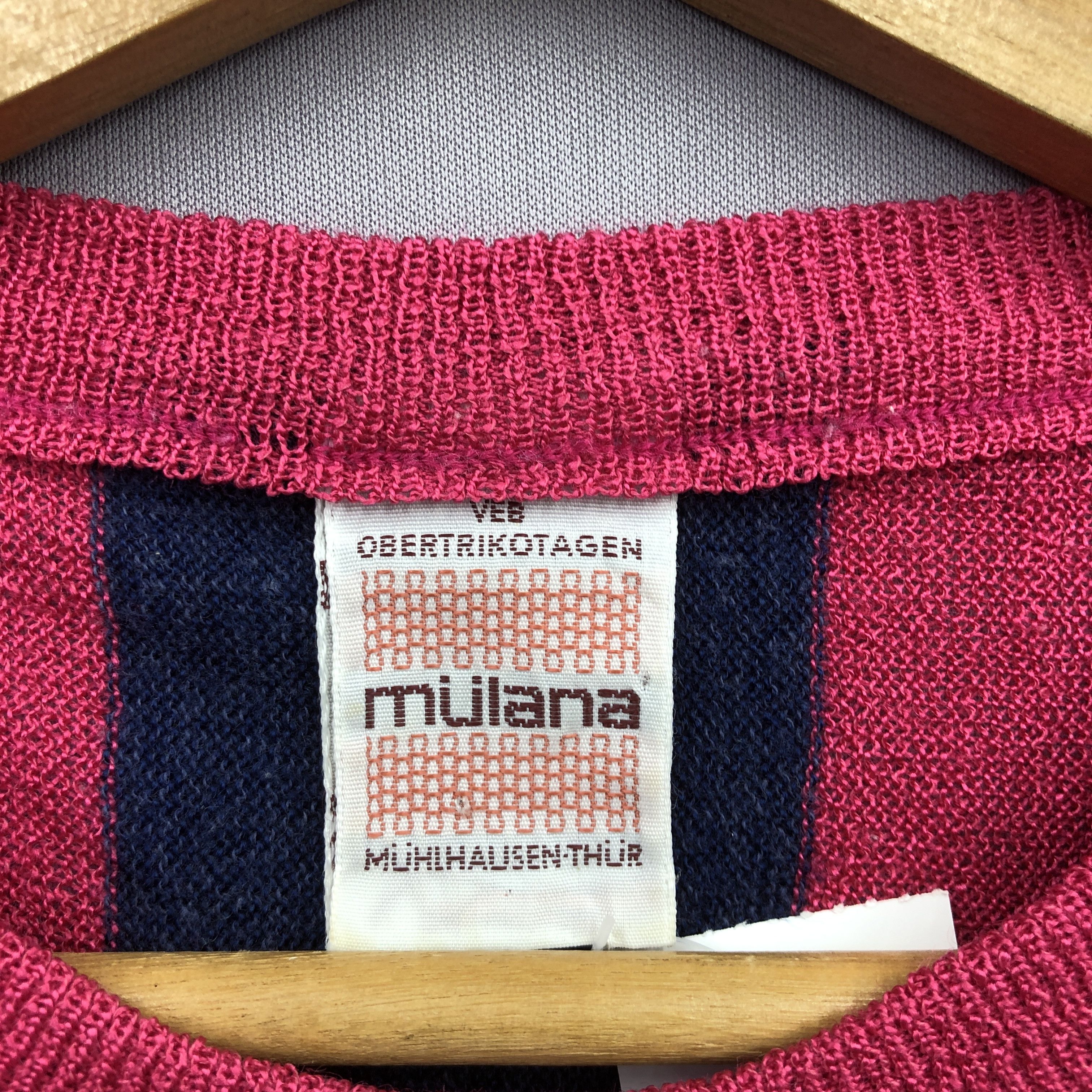 Homespun Knitwear Vintage Japanese Stripe Knit Sweater Sweatshirt Jumper Size US L / EU 52-54 / 3 - 3 Thumbnail
