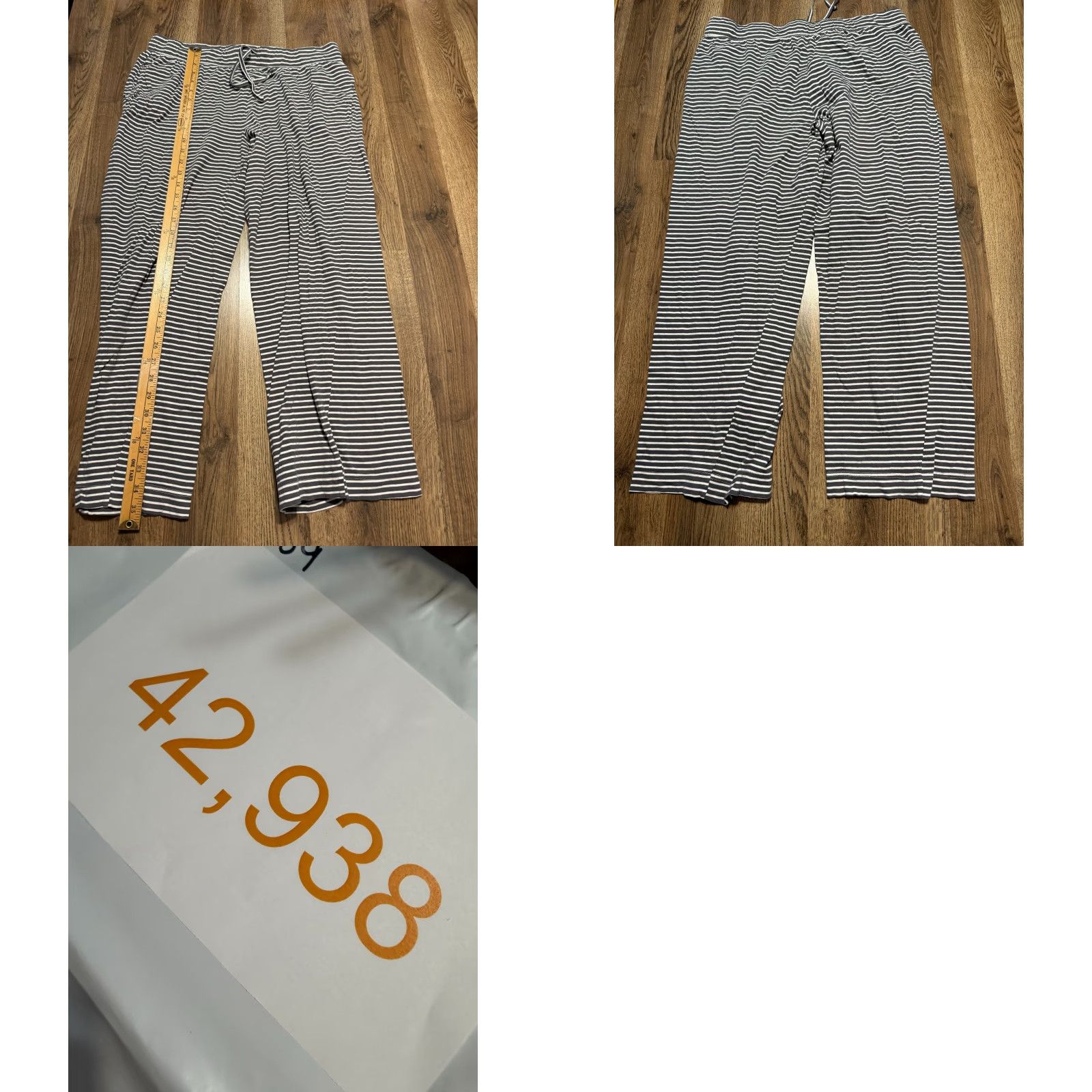 Jockey **Jockey Gray Women's Large Stripe Tie Waist PJ Pants** User: Jockey Gray Women's Large Stripe Tie Waist PJ Pants Size 36" / US 14 / IT 50 - 8 Thumbnail