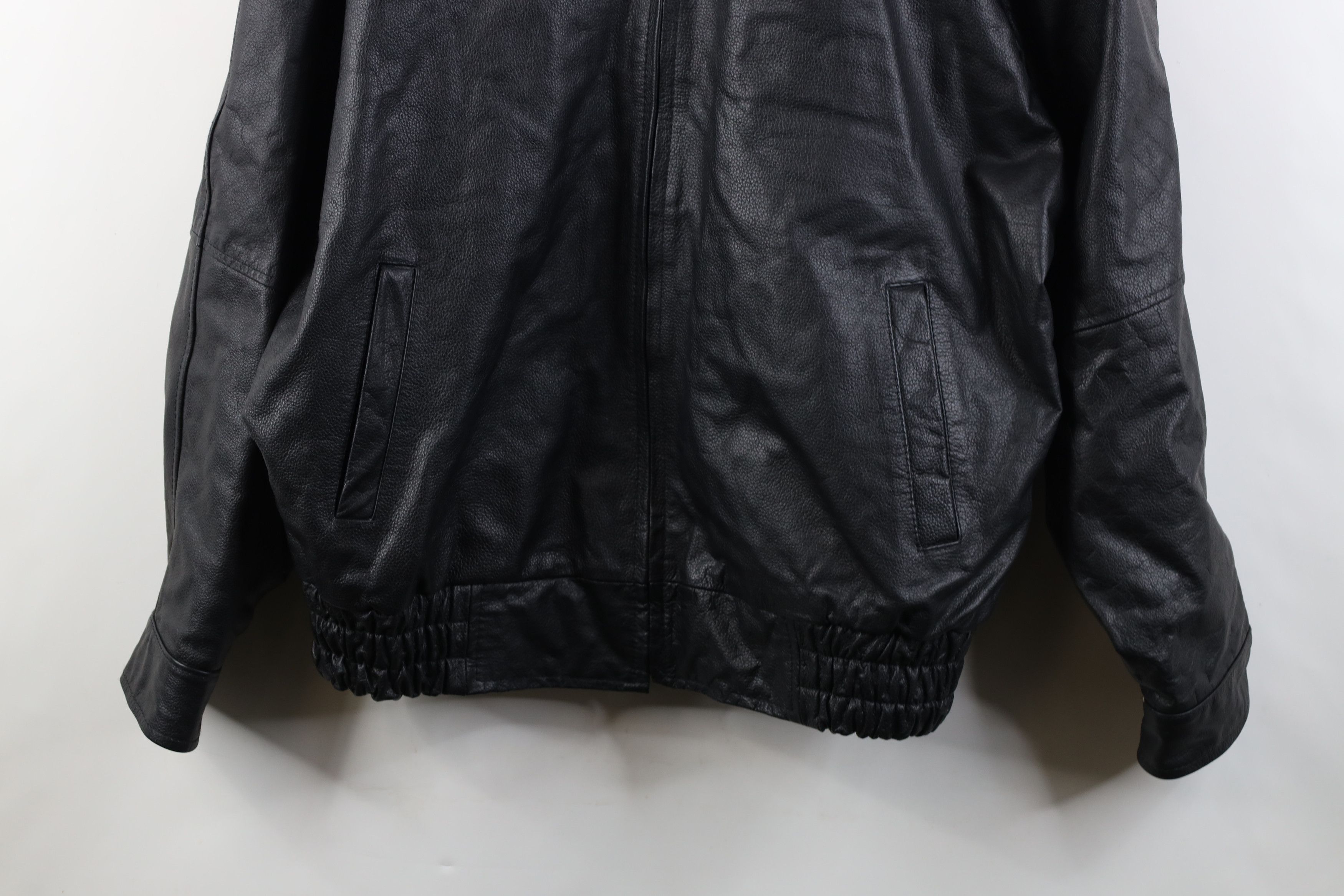 Vintage Vintage 90s Rifle Association Full Zip Leather Bomber Jacket Size US XL / EU 56 / 4 - 3 Thumbnail
