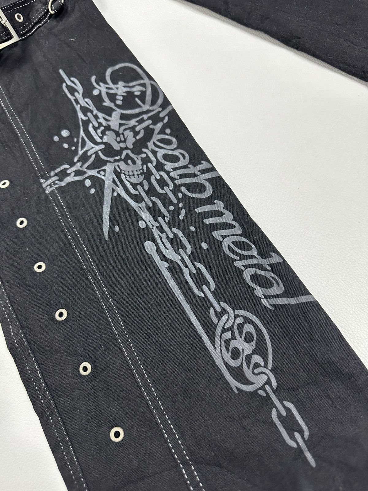 Other K star Punk Rock Bondage Skull Skeleton Poem Style Pants Size 28" / US 6 / IT 42 - 5 Thumbnail