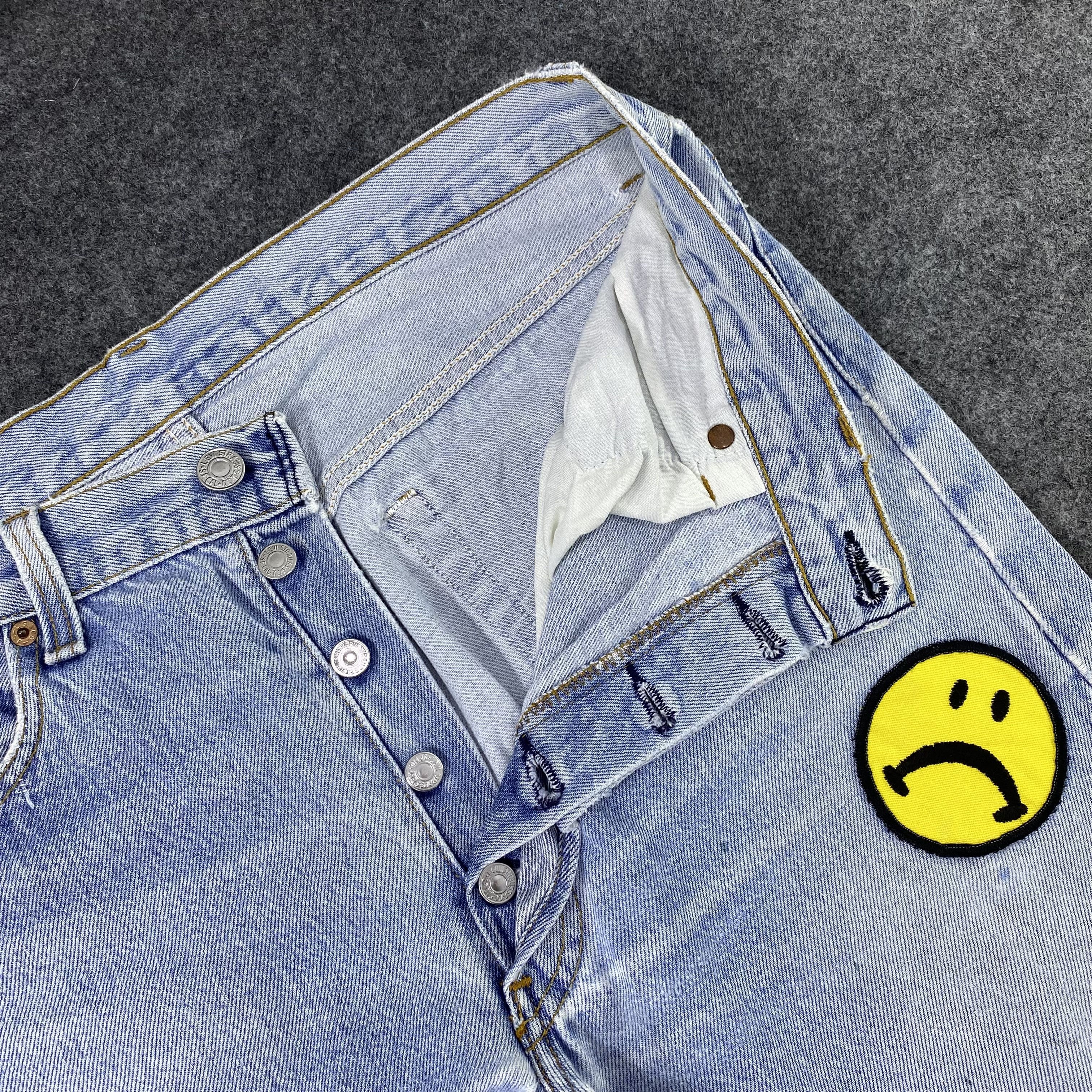 Jean × Levi's × Vintage Vintage Levi's 501 Patchwork Blue Wash Jeans-J1163 Size US 32 / EU 48 - 7 Thumbnail
