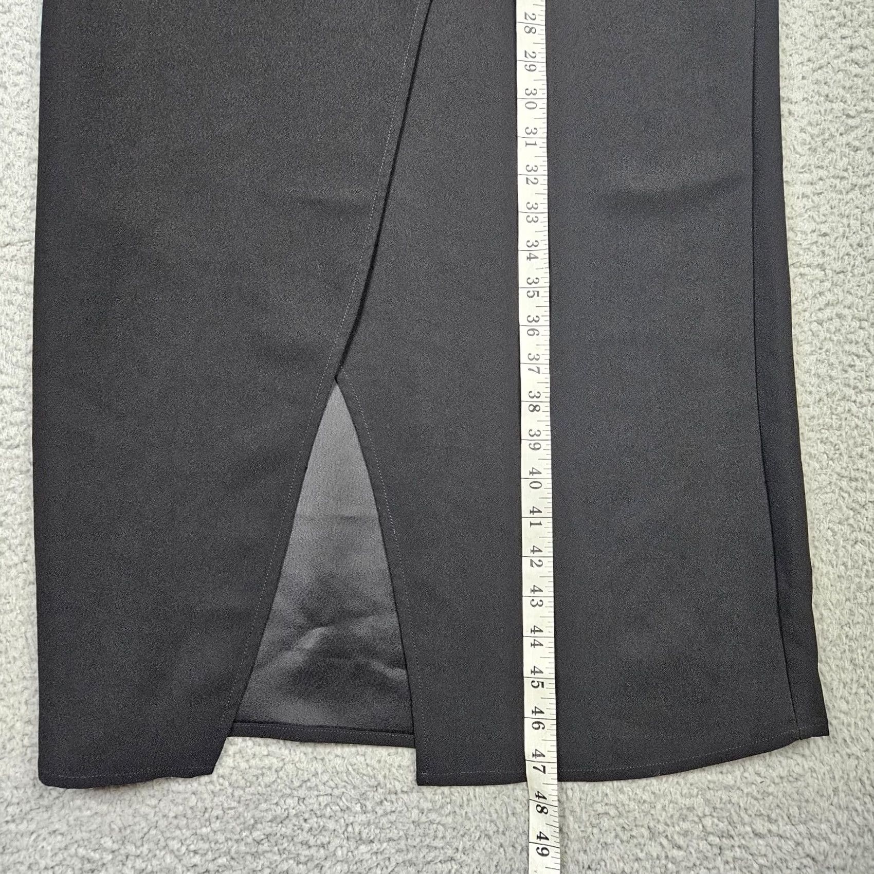 Vintage Selected Femme Women's Black Midi V-Neck Dress Size EU 36 Size XS / US 0-2 / IT 36-38 - 6 Thumbnail