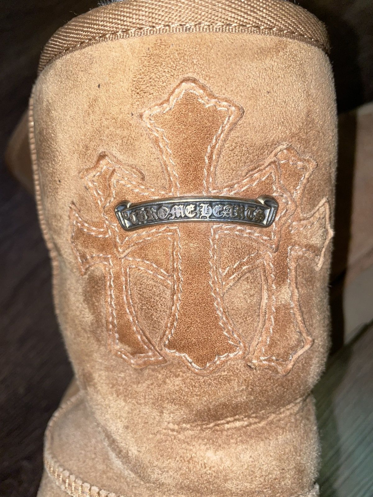 Chrome Hearts × Ugg Chrome Hearts Brown Suede Triple Cross Uggs Size US 9 / EU 42 - 3 Thumbnail