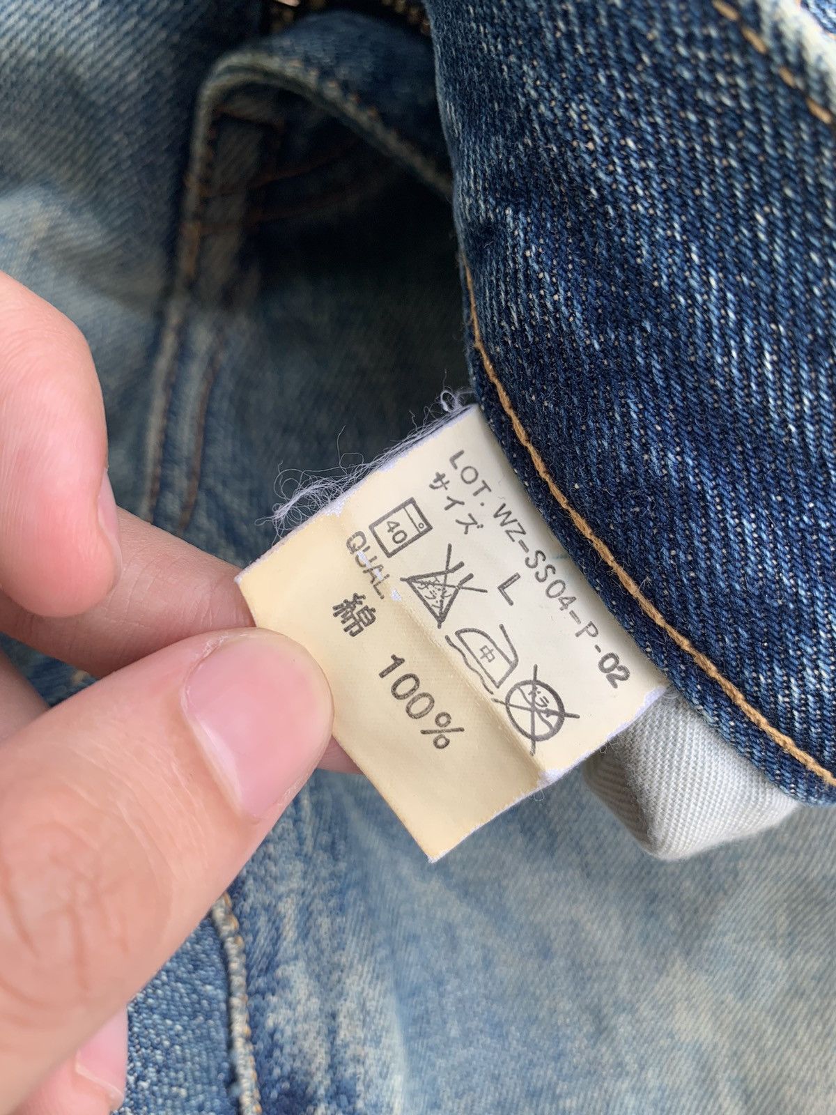Japanese Brand × WHIZ LIMITED Whiz Limited Buckle Back Selvedge Distressed Denim Size US 36 / EU 52 - 15 Thumbnail