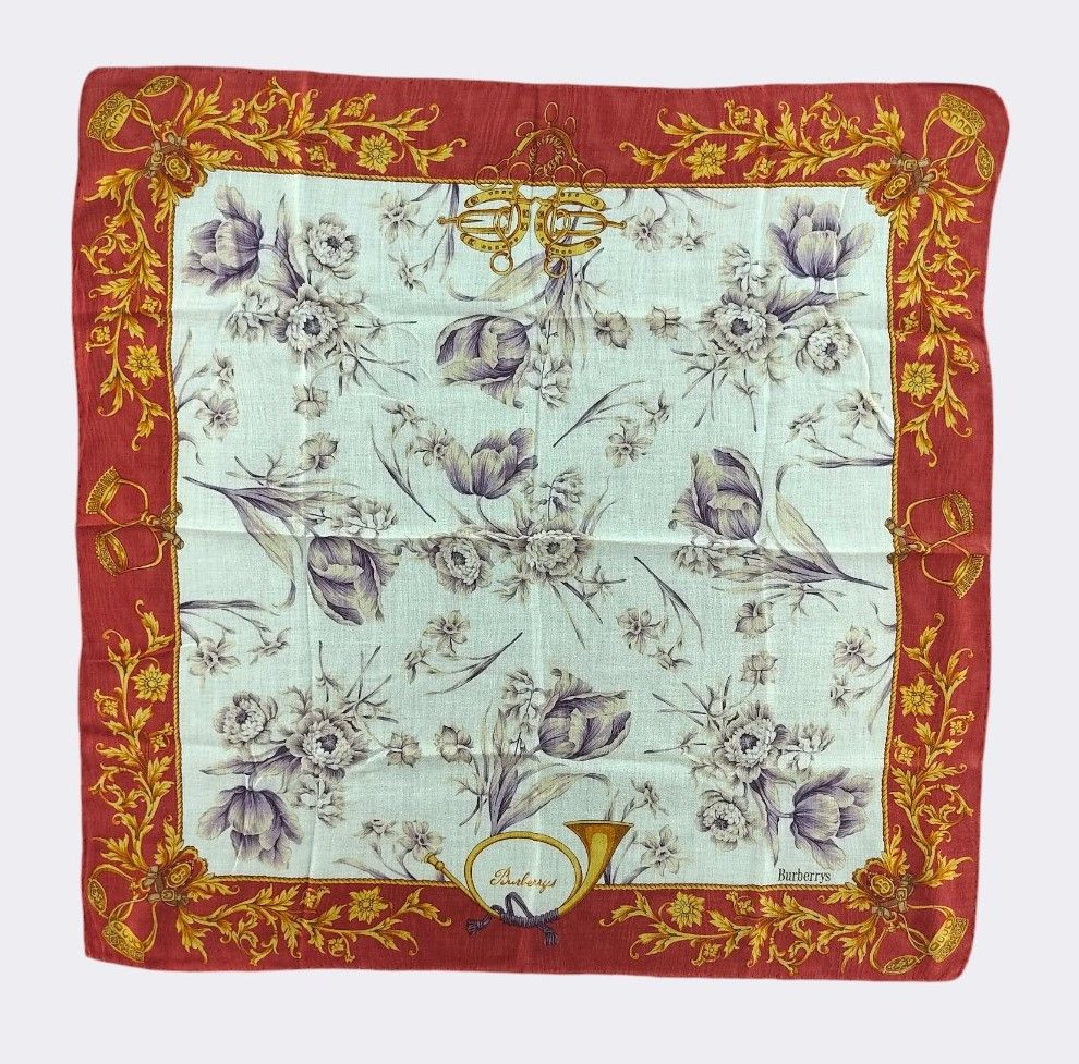 Burberry Vintage Burberry Handkerchief Neckerchief Bandana H688H Size ONE SIZE - 1 Thumbnail
